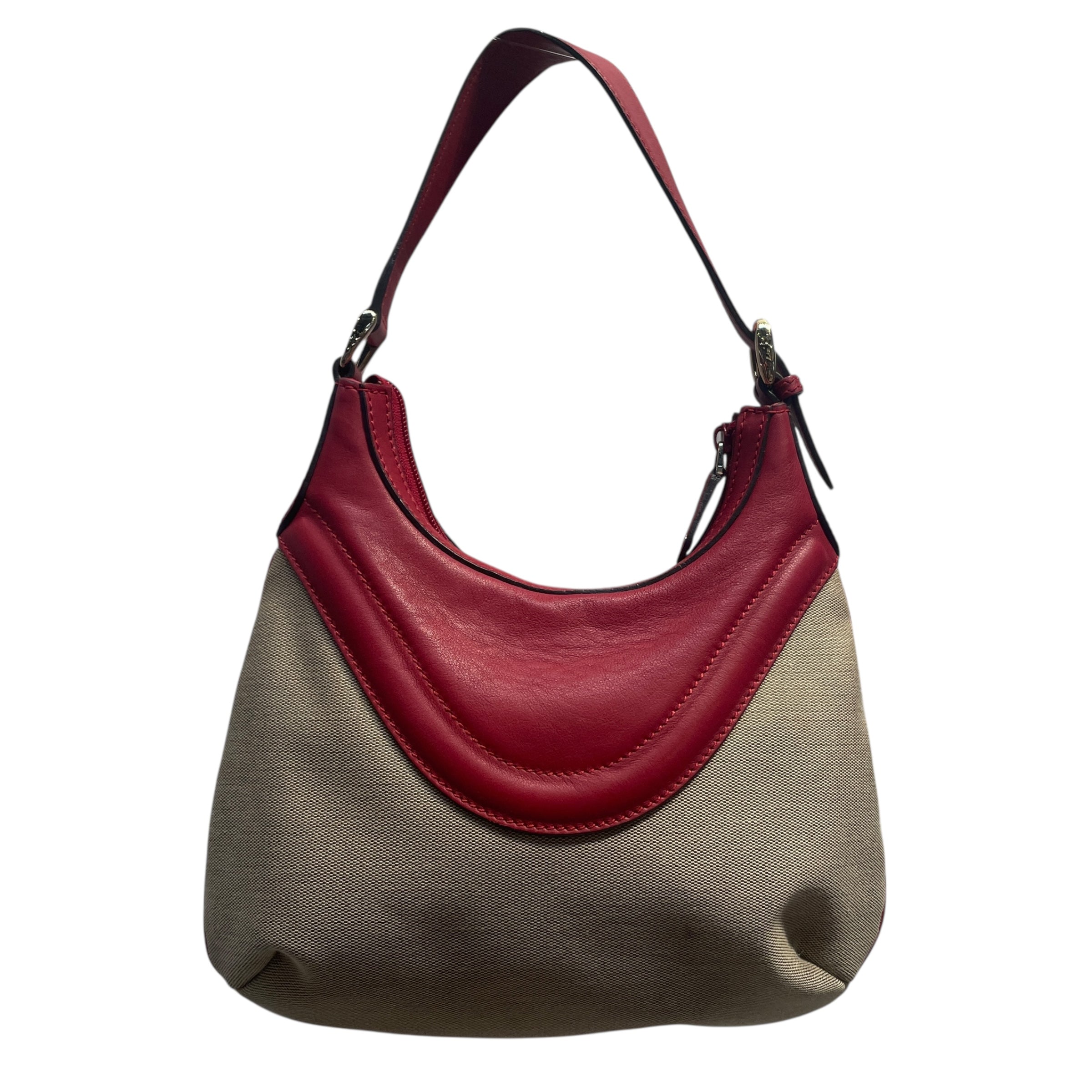 GUCCI/Bag/Leather/BEG/HYSTERIA CREST HOBO RED LEATHR view 2