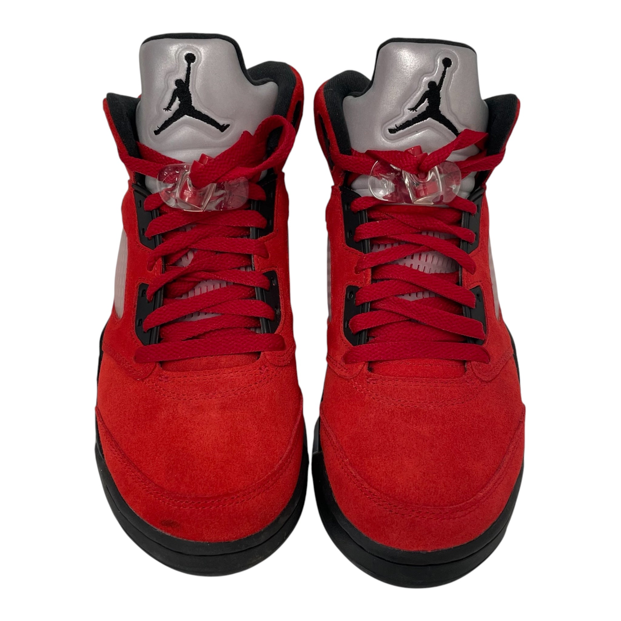 JORDAN BRAND/Hi-Sneakers/US 7/Cotton/RED/jodan 5 view 4