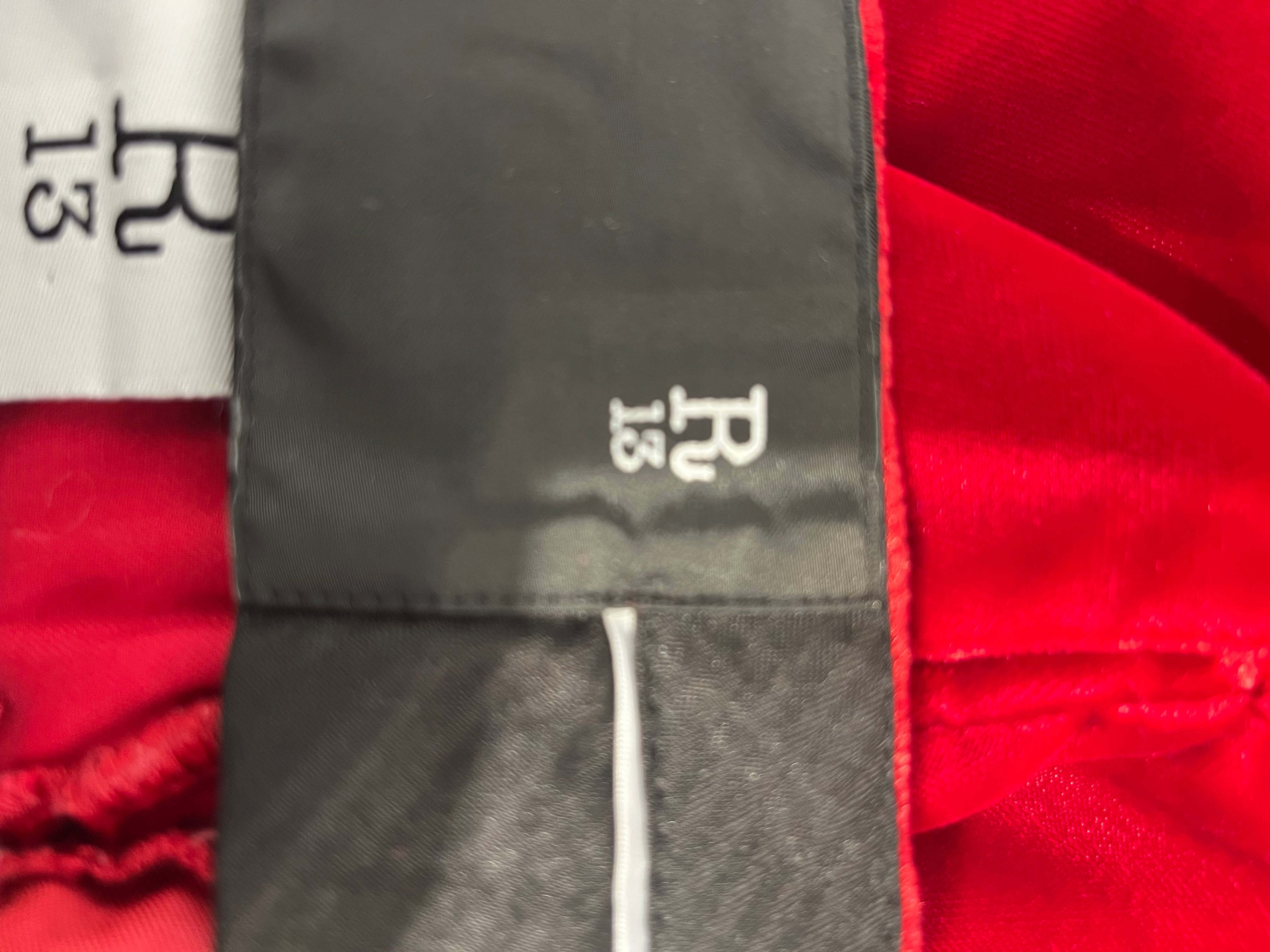 R13/Bottoms/28/RED/VELVET LEMMY TROUSER view 4