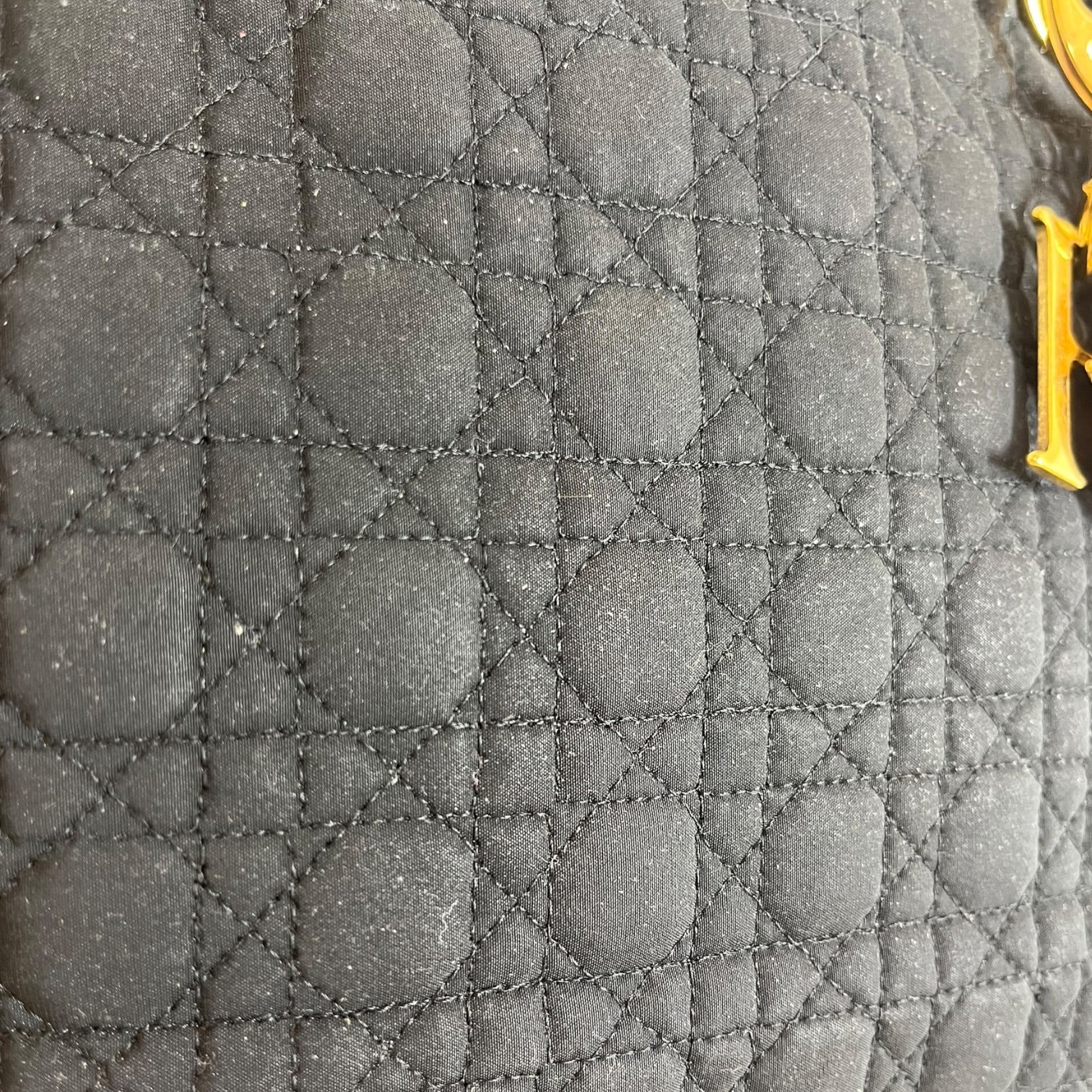 Christian Dior/Hand Bag/Cotton/BLK/Dior Hand Bag view 4