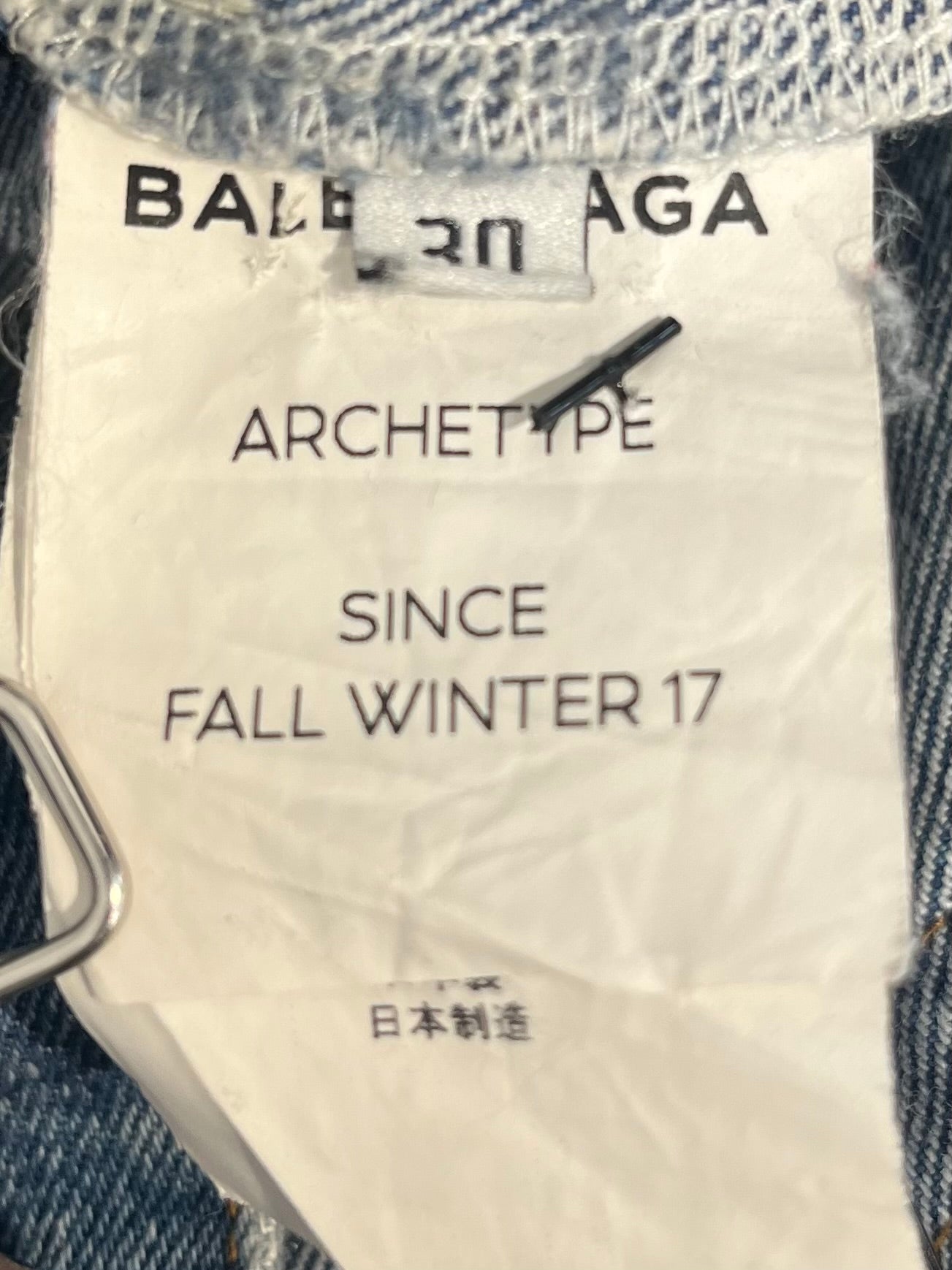 BALENCIAGA/Pants/30/Cotton/BLU/LIGHTWASH view 4