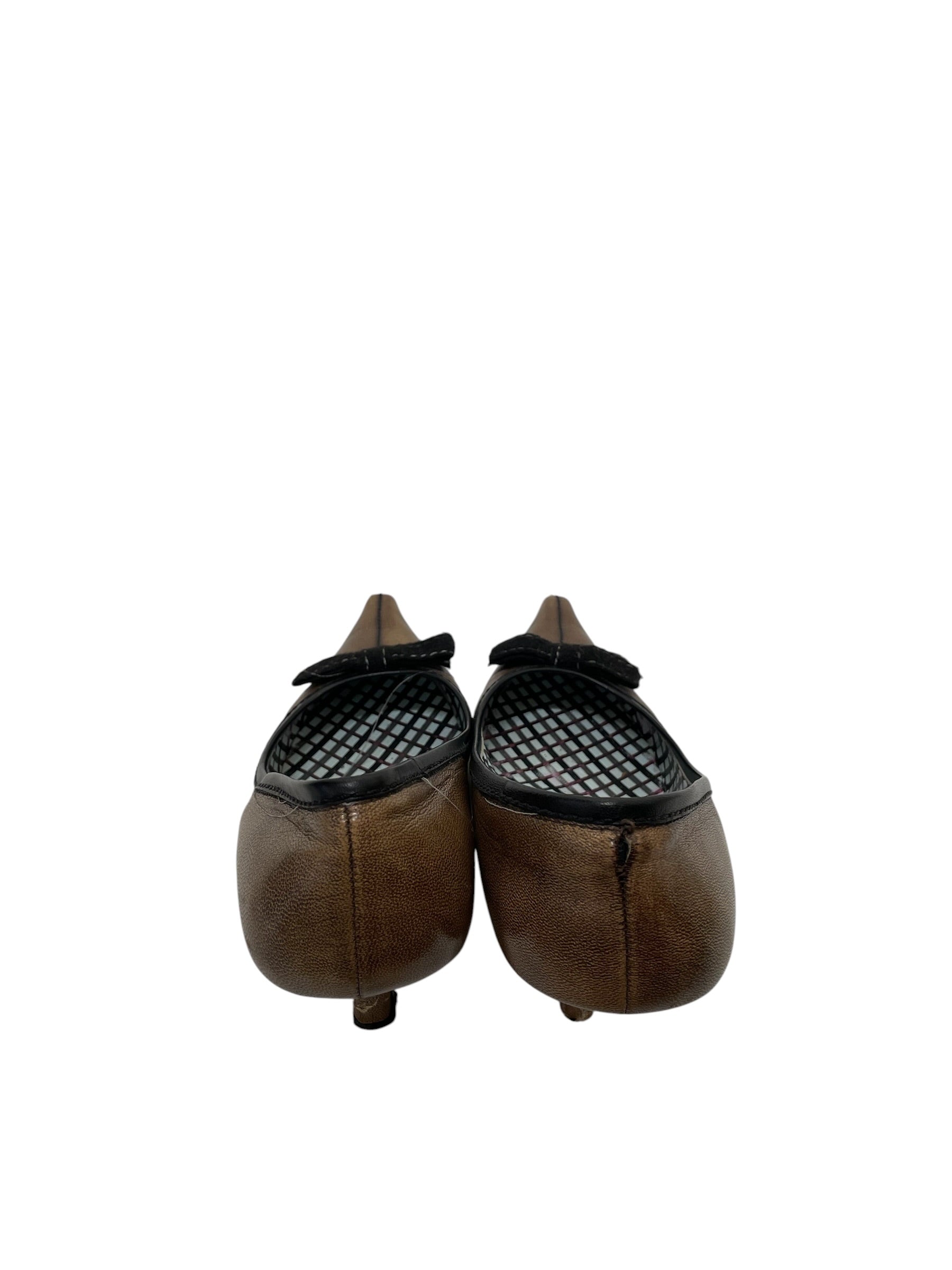 MIU MIU/Heels/EU 39.5/Leather/BRW/V-Tip/ view 3
