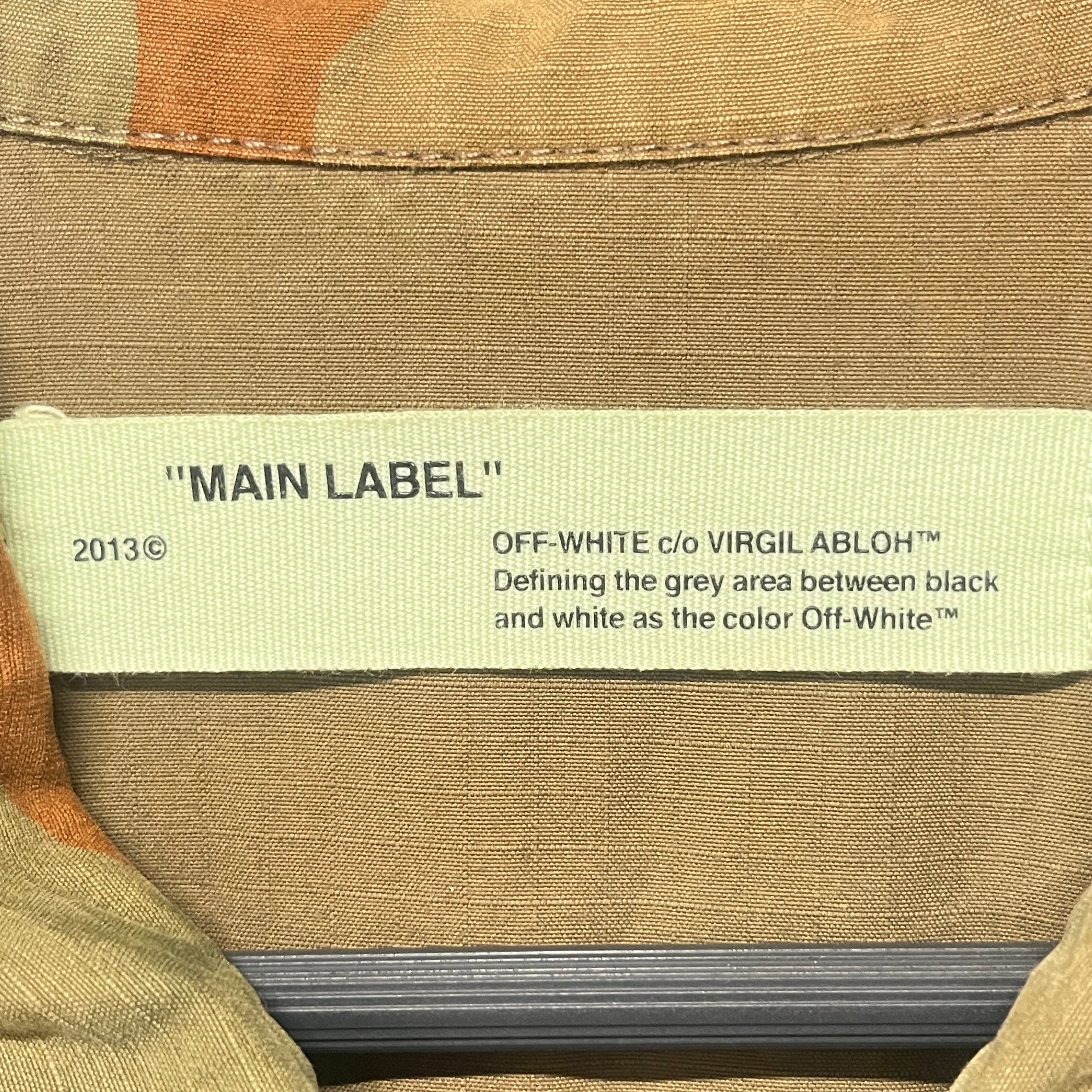 OFF-WHITE/Jacket/S/Cotton/GRN/Camouflage/WHT LOGO BACK/STRAP DETAIL view 3