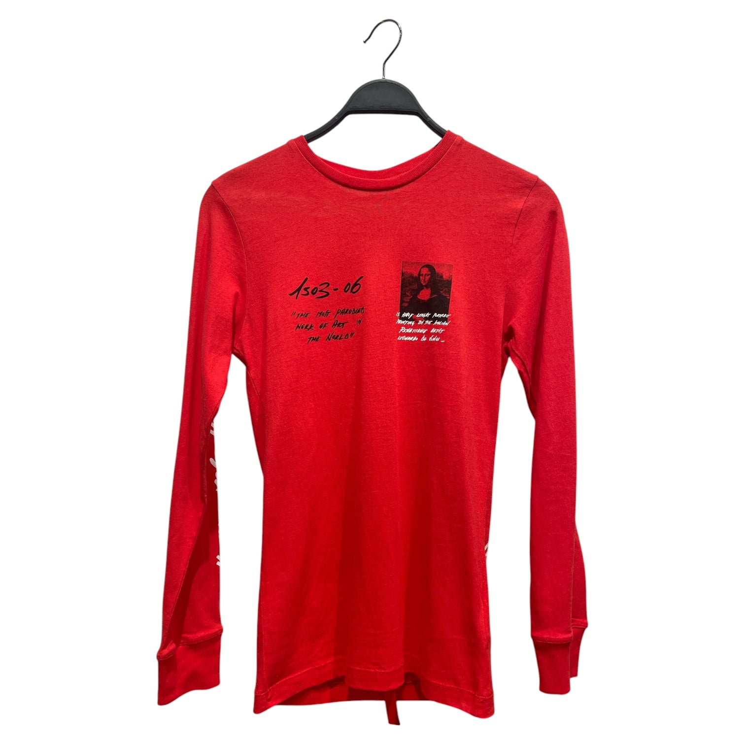 OFF-WHITE/LS T-Shirt/XXS/Cotton/RED/MONA LISA view 1