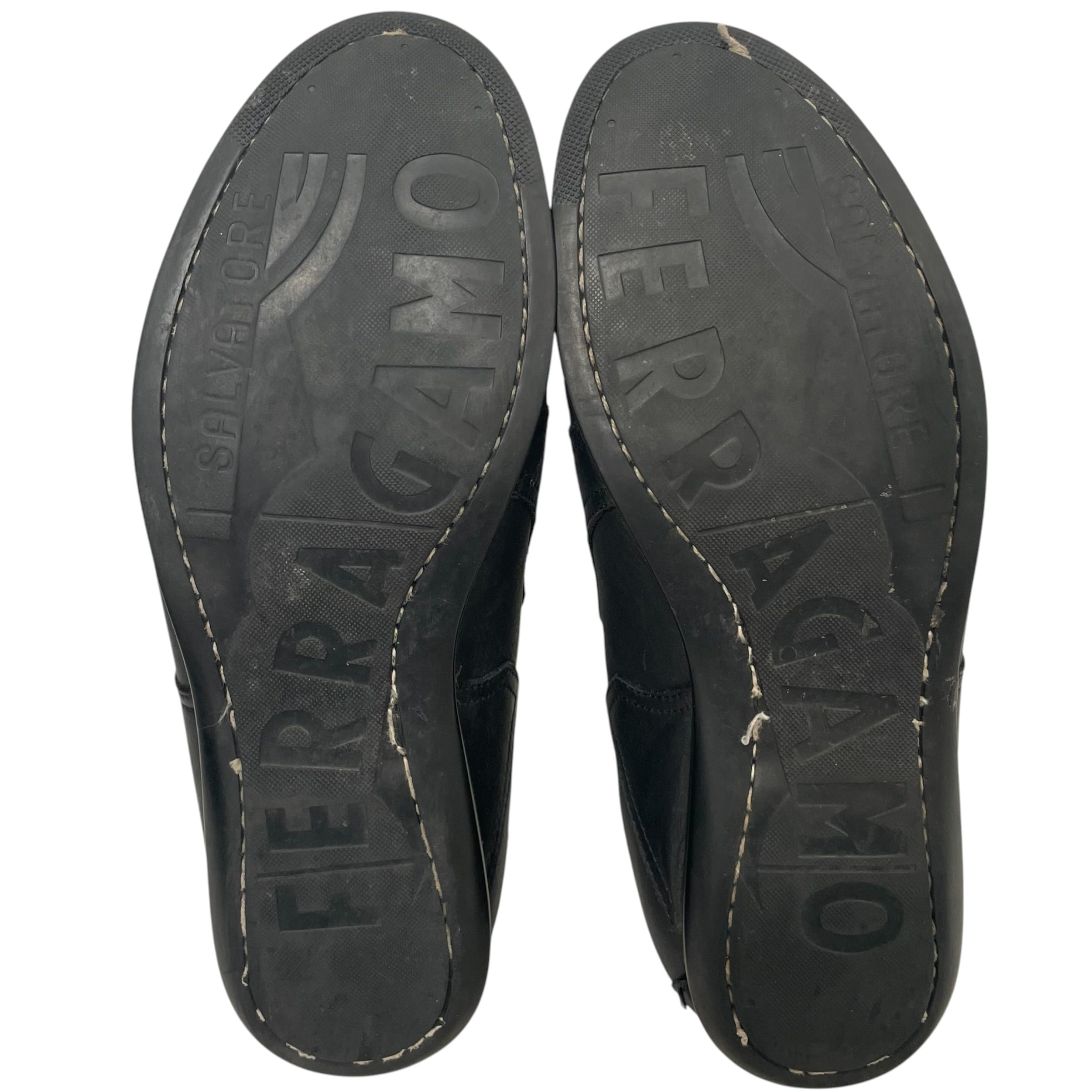 Salvatore Ferragamo/Low-Sneakers/US 8.5/Leather/BLK/ view 6