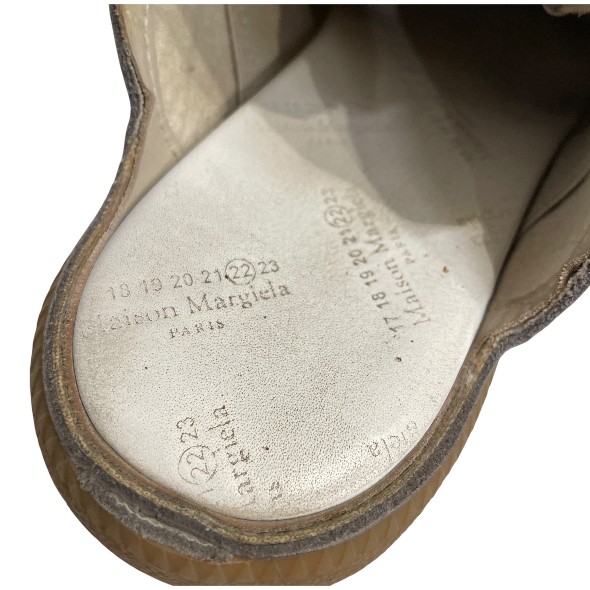 Maison Margiela/Sandals/EU 36.5/Leather/GRY/GAT SLIP ON view 4