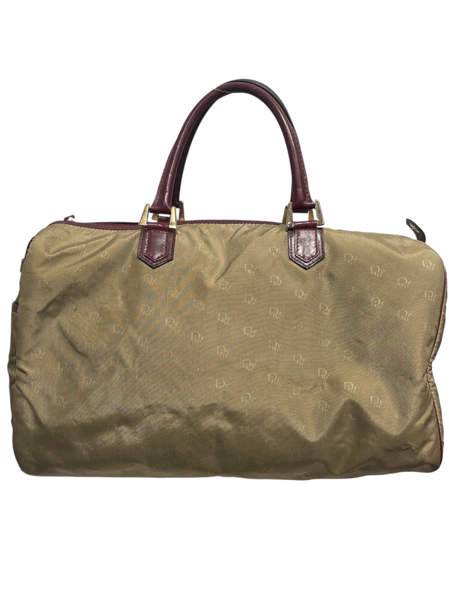 Christian Dior/Luggage/Nylon/KHK/Nylon Green Boston Travel Bag view 1