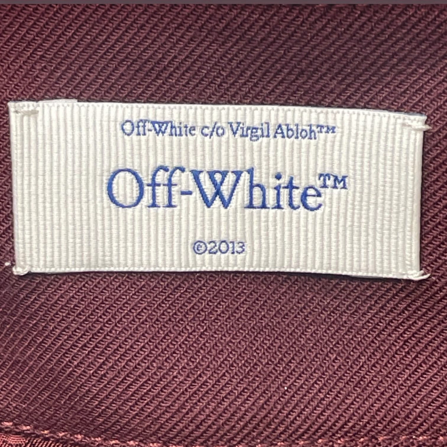 OFF-WHITE/Skirt/36/Cotton/BRD/cargo mid burgundy skirt view 3
