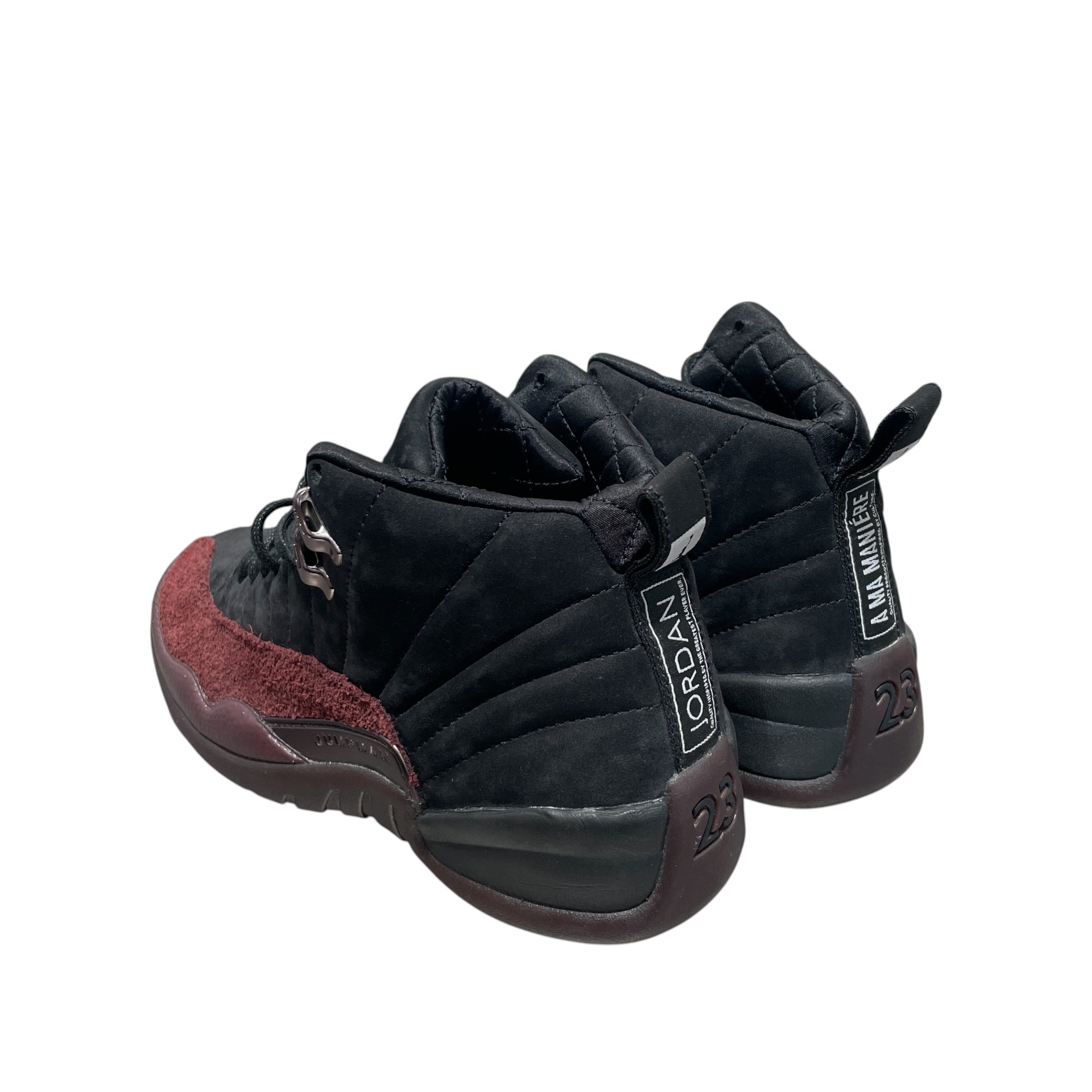 NIKE/Hi-Sneakers/US 7.5/Suede/BLK/JORDAN 12 AMM view 2
