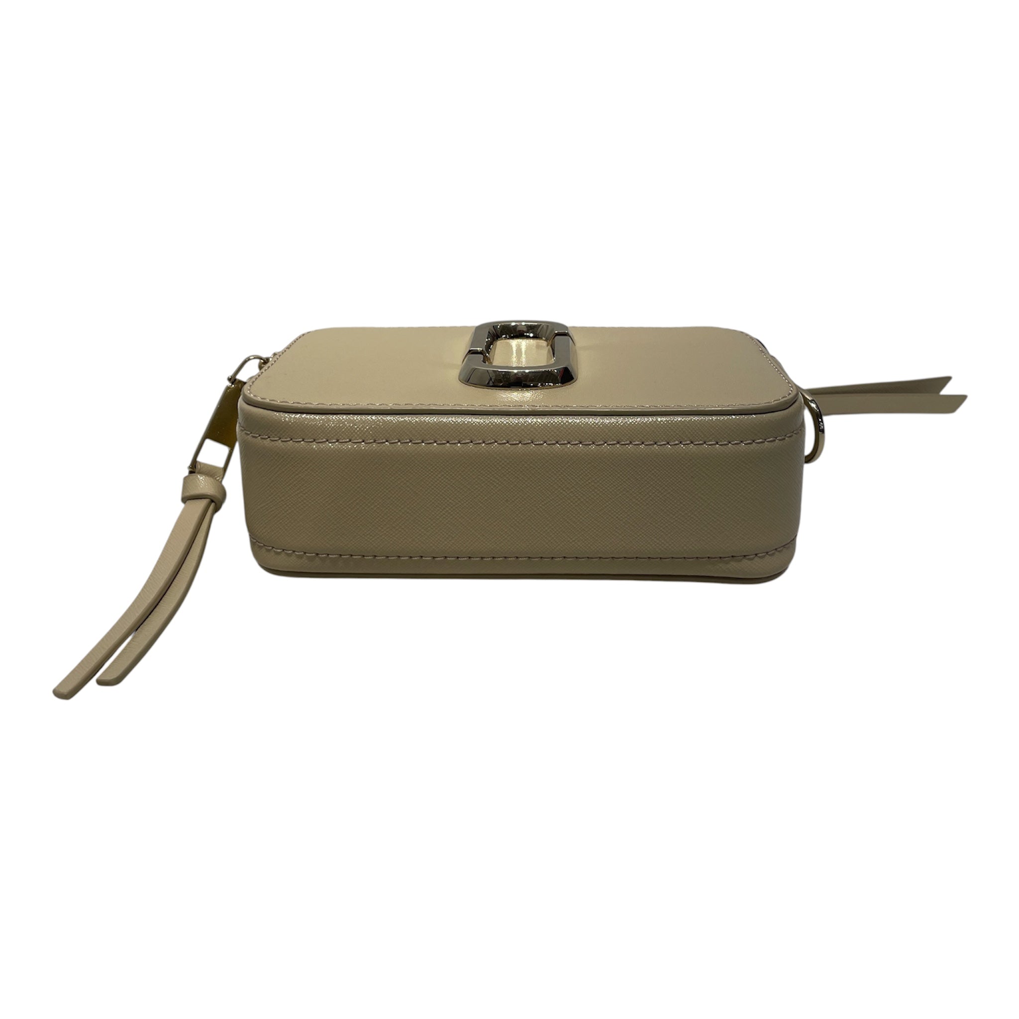 MARC JACOBS/Cross Body Bag/Acrylic/BEG/Creme Crossbody Gold Logo view 3