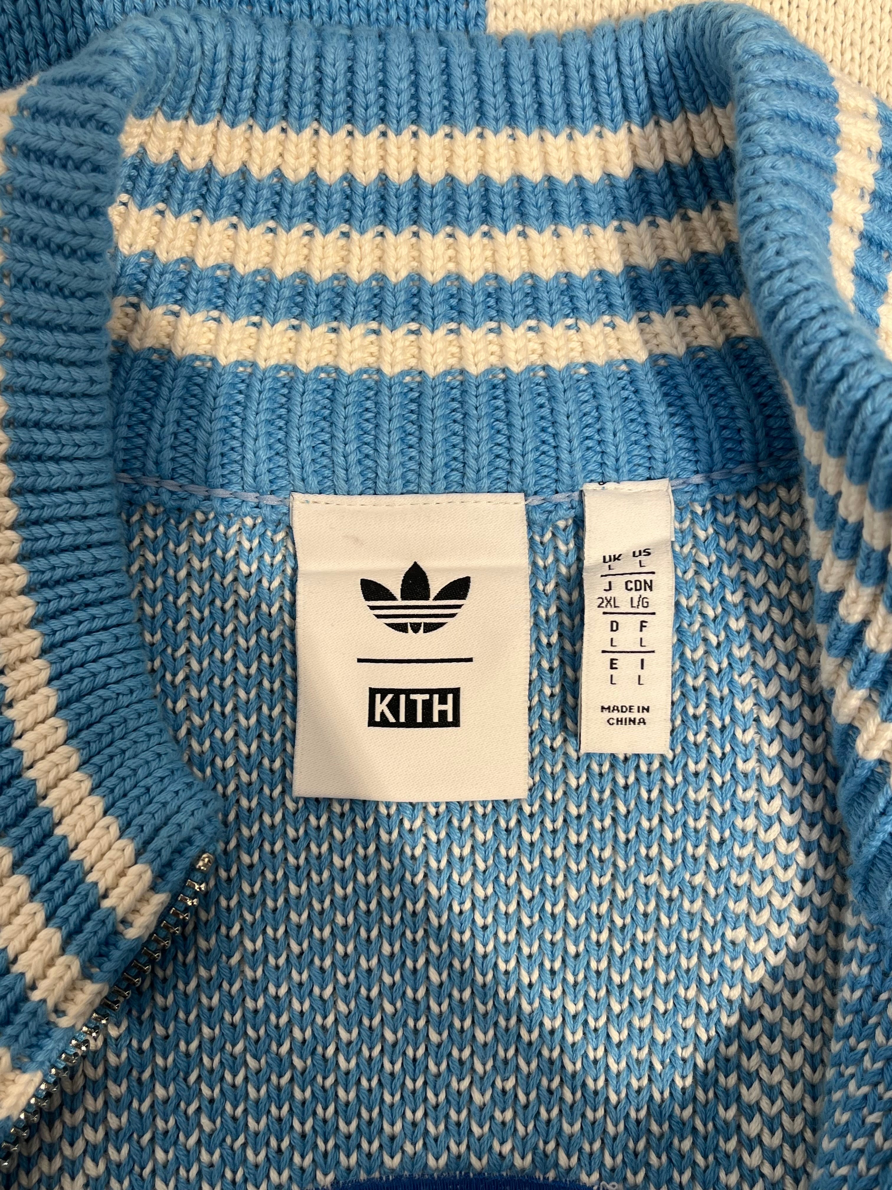 KITH/adidas/Heavy Sweater/L/Stripe/Cotton/BLU/WYNONA JACKET view 3