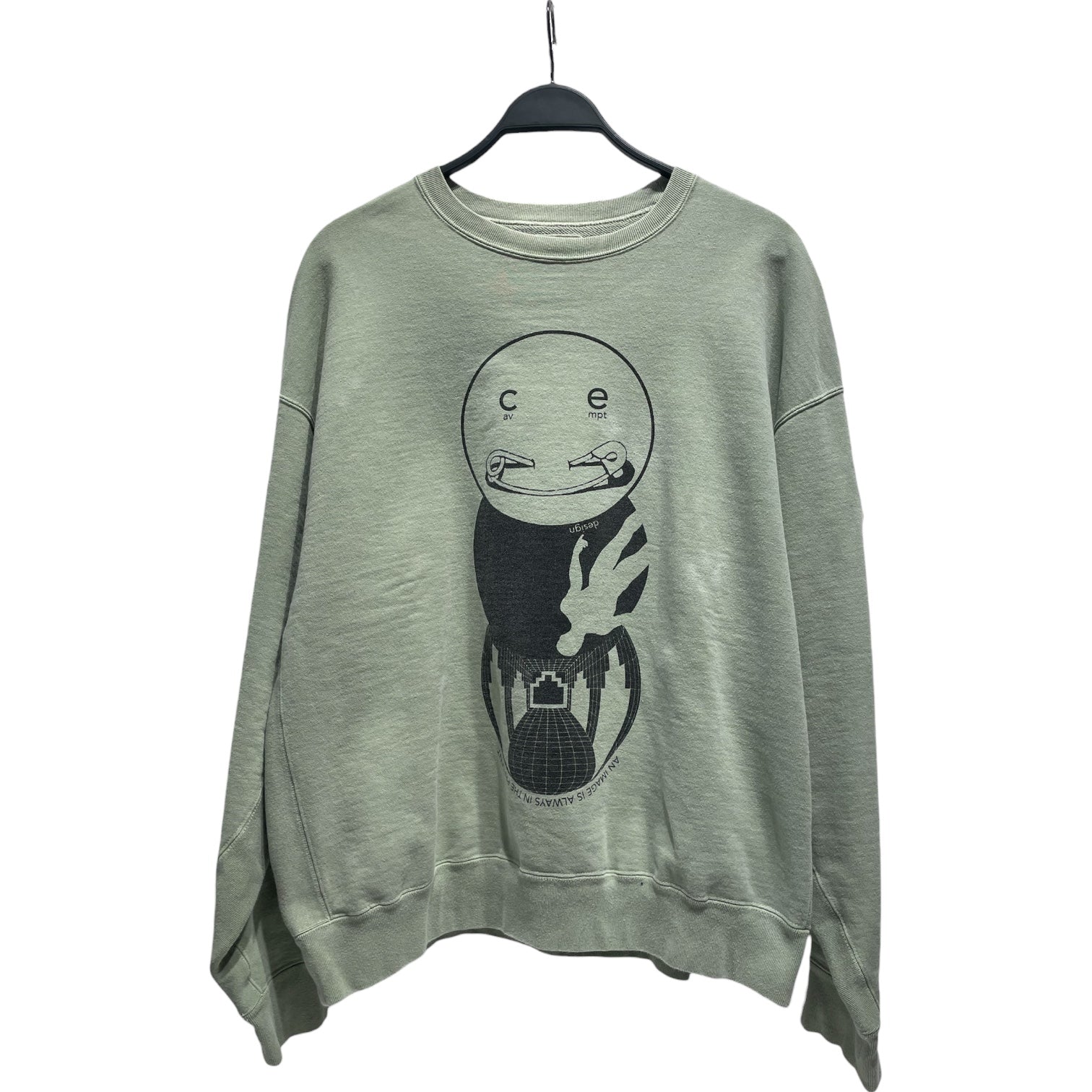 C.E(CAV EMPT)/Sweatshirt/XL/Cotton/GRN/ view 1