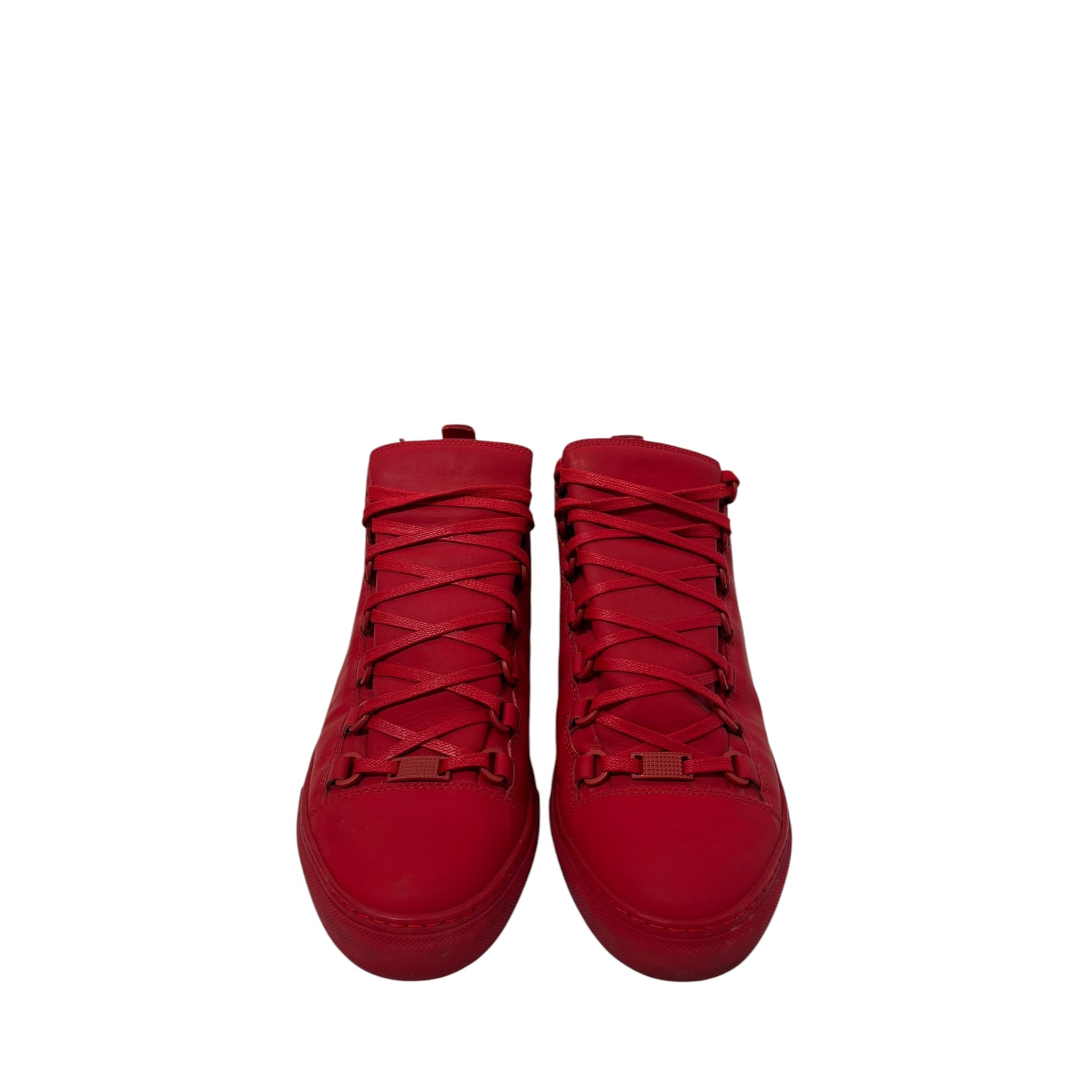 BALENCIAGA/Hi-Sneakers/US 8.5/Leather/RED/ARENA view 3