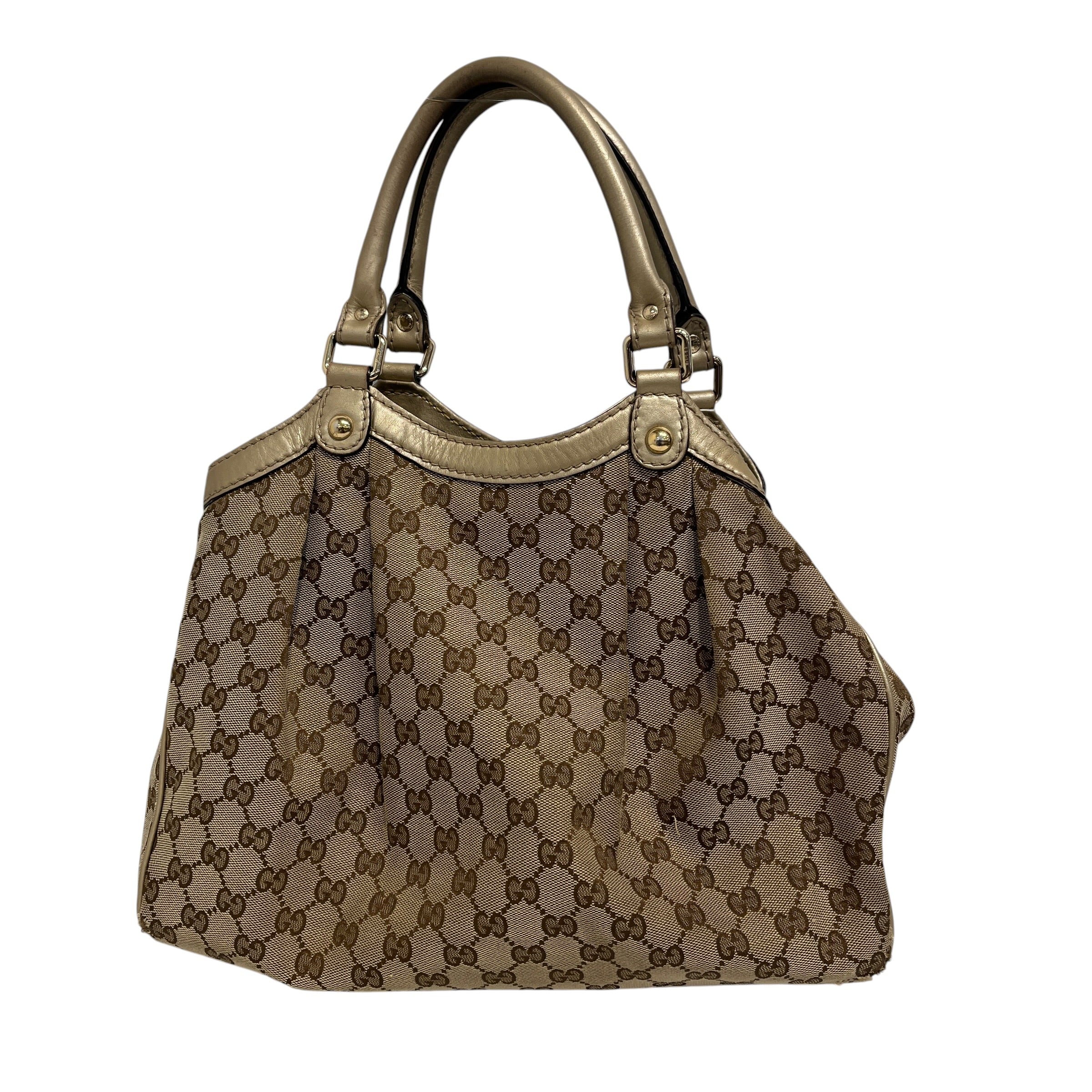 GUCCI/Bag/All Over Print/Cotton/BRW/GUCCI SUKEY CANVAS TOTE BAG view 2