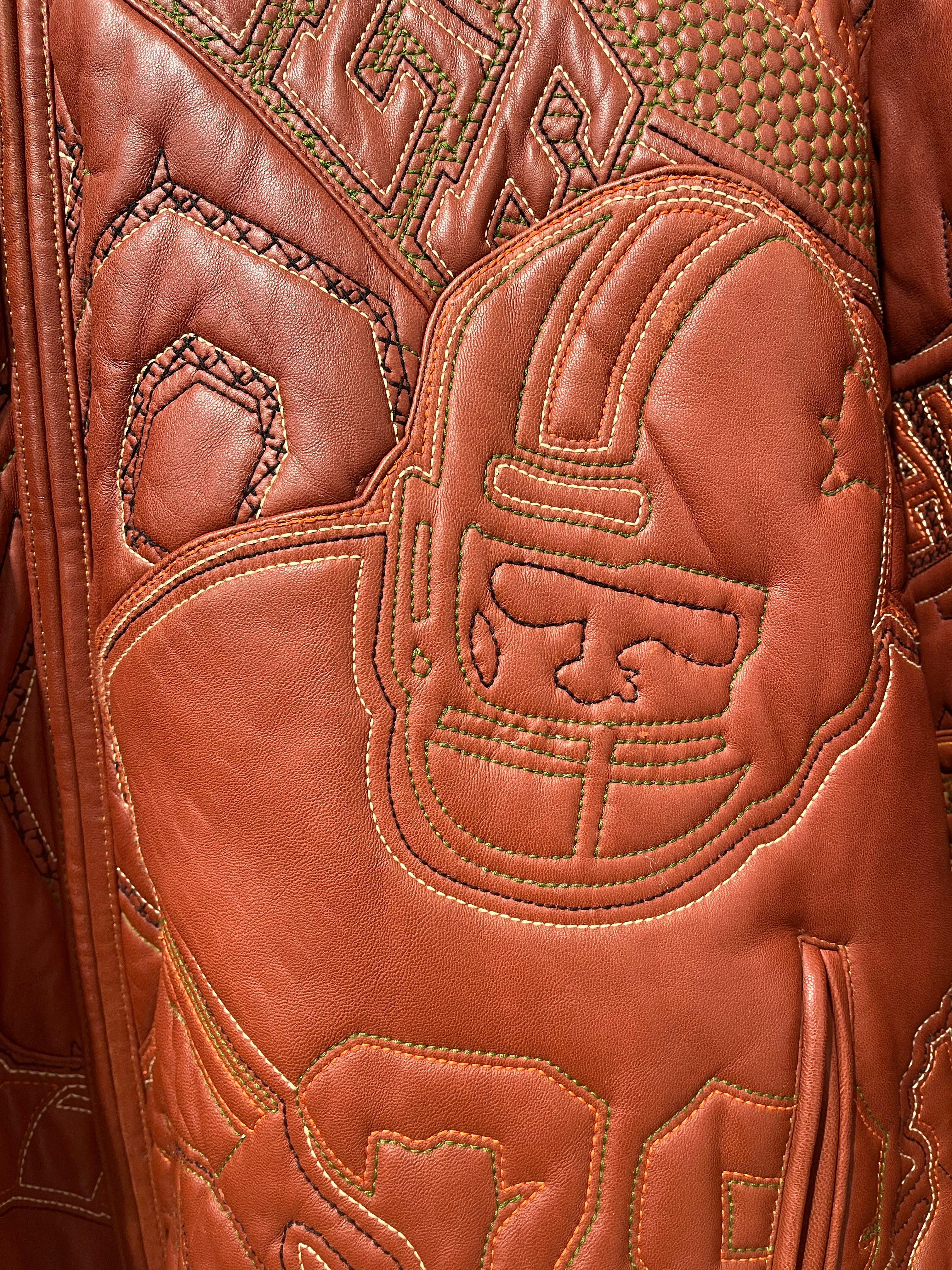 Pelle Pelle/Leather Jkt/54/Leather/BRW/EMBROIDERED MARC BUCHANANPELLE view 3