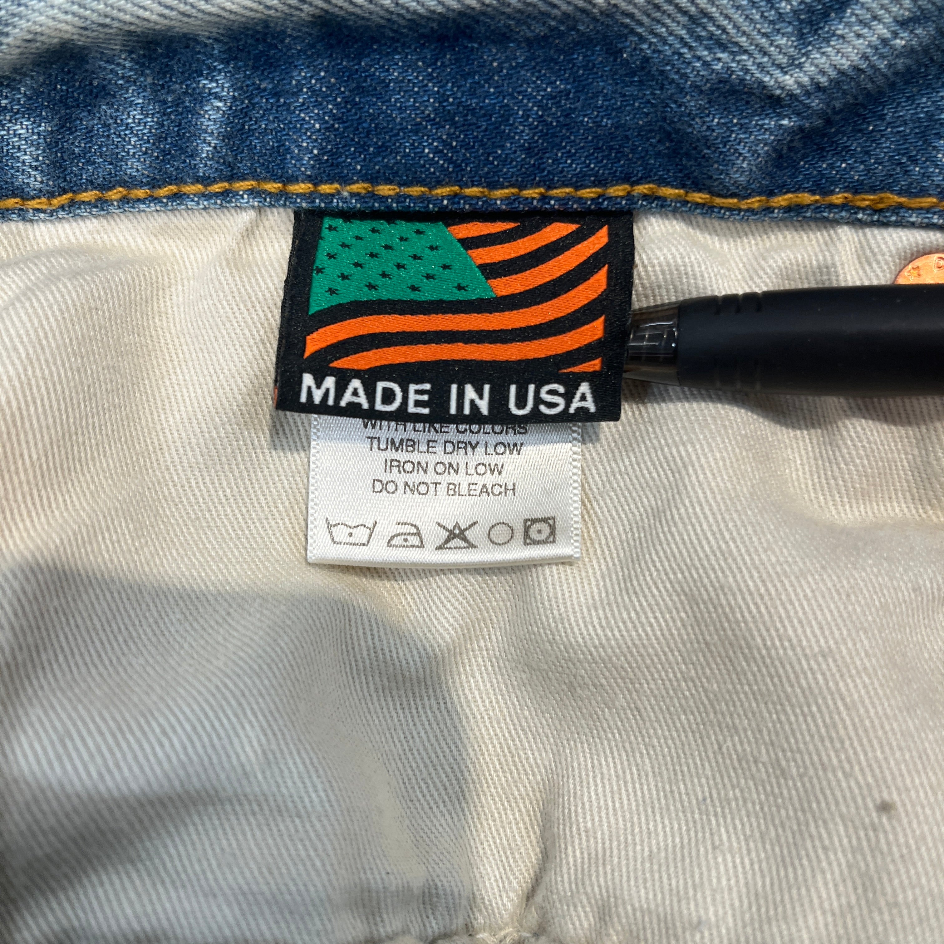 DENIM TEARS/Pants/30/Denim/BLU/lightwash wide straight view 4