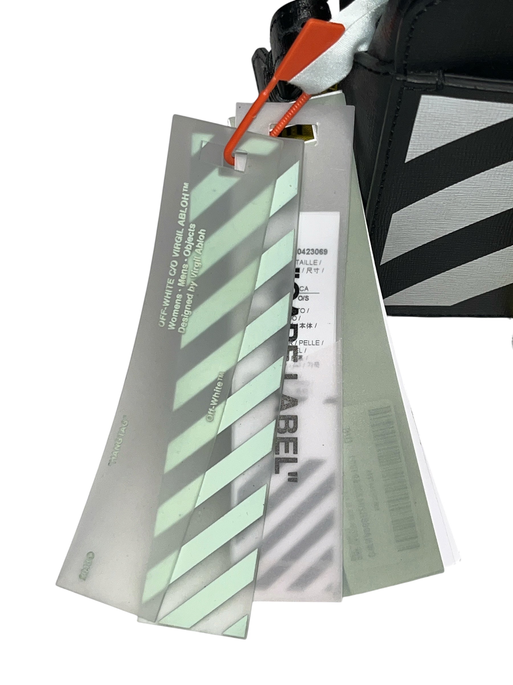 OFF-WHITE/Cross Body Bag/Stripe/Leather/BLK/DIAG CAMERA BAG view 7