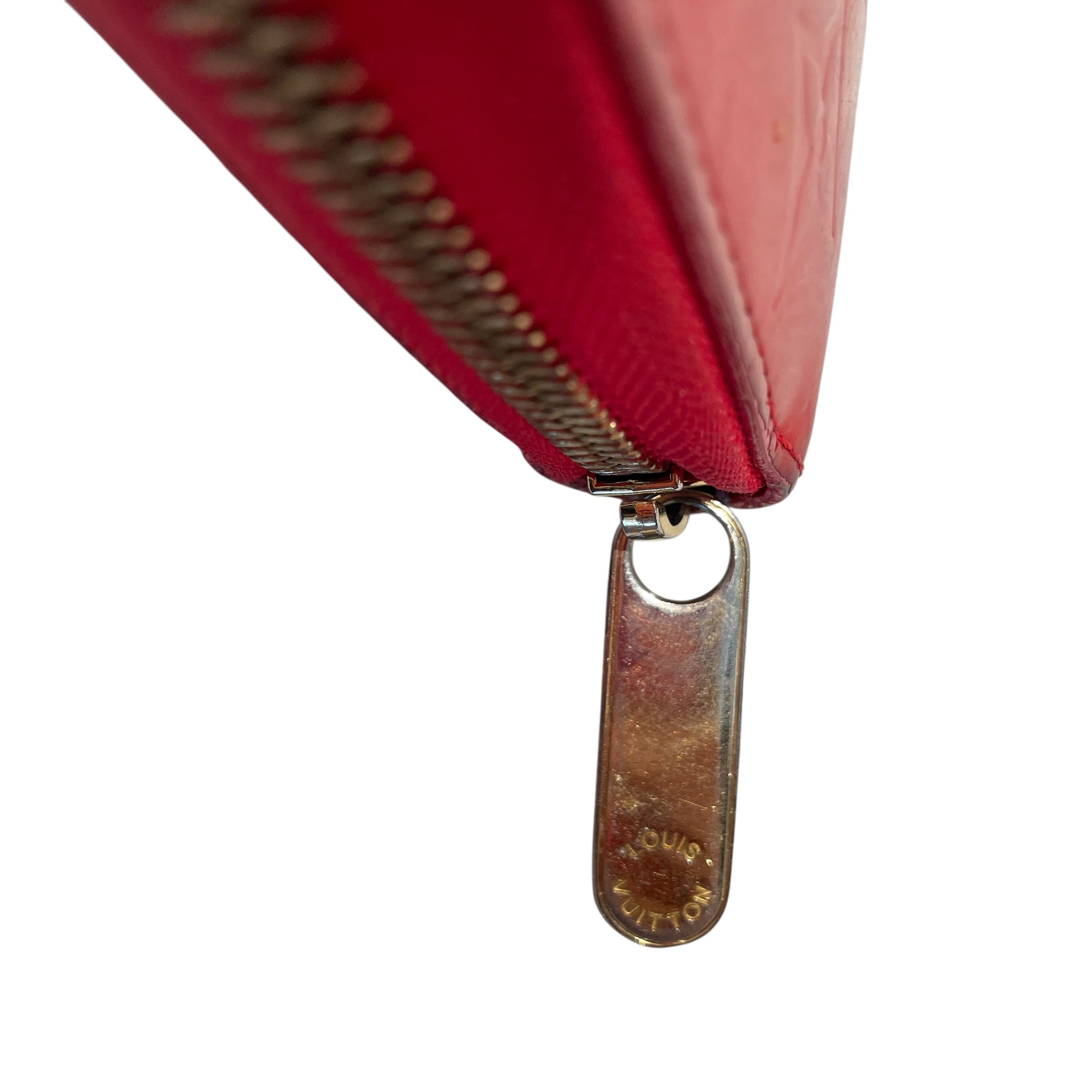 LOUIS VUITTON/Long Wallet/Leather/RED/L's/Vernis Long Zippy view 7
