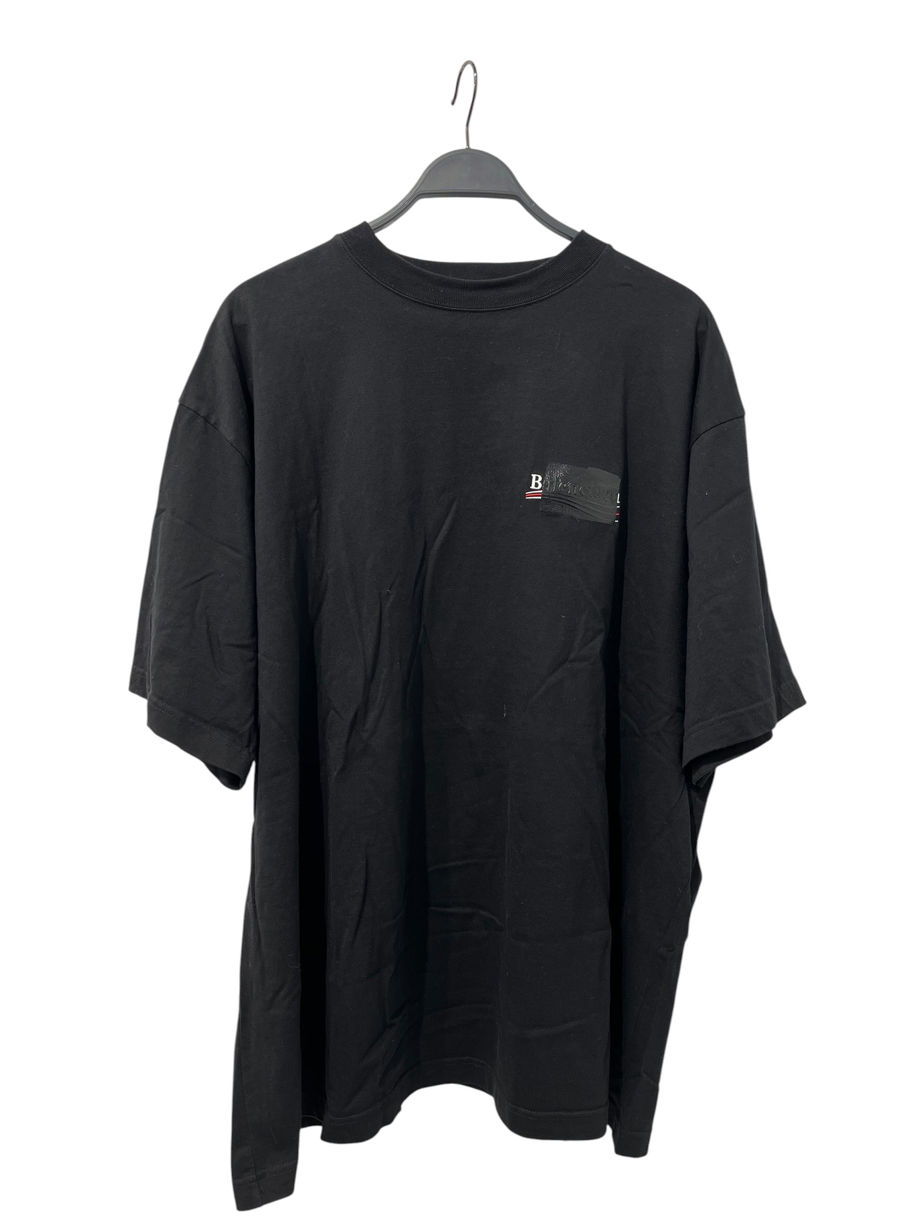 BALENCIAGA/T-Shirt/XXL/Cotton/BLK/Graphic/GAFFER CAMPAIGN TEE view 1