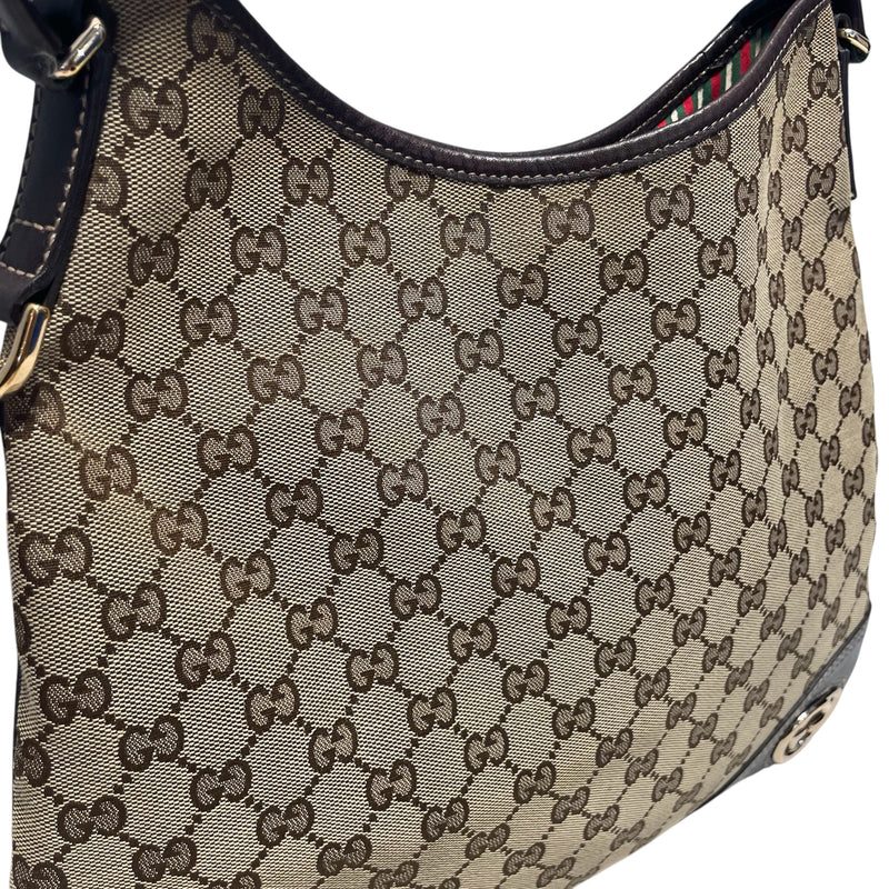 GUCCI/Clutch Bag/KHK/Brit Interlocking GG