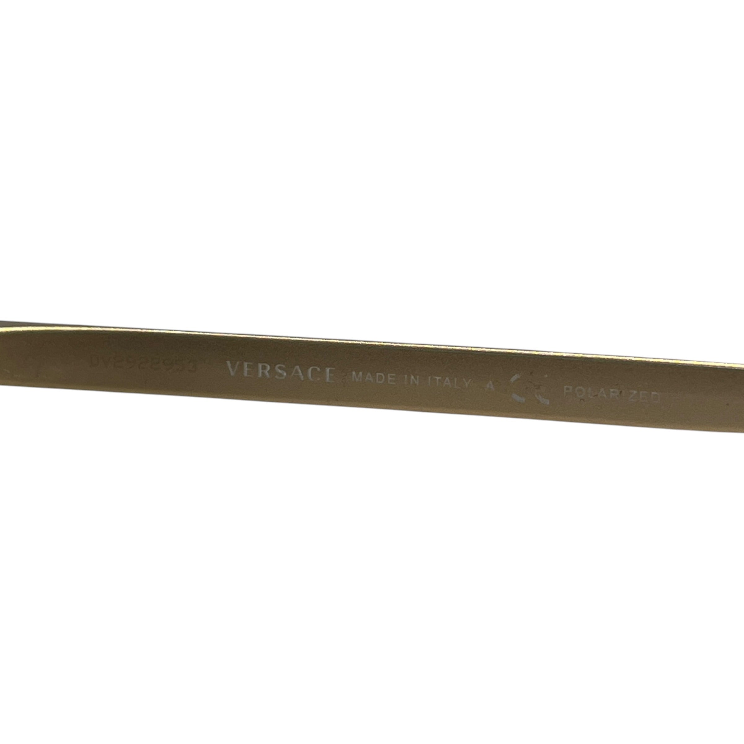 VERSACE/Sunglasses/Celluloid/GLD/M's/2210 circuklar view 4