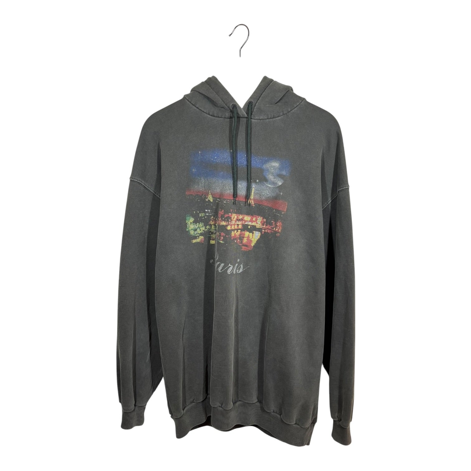BALENCIAGA/Hoodie/S/Cotton/GRY/Oversize/2017 Paris Hoodie view 1