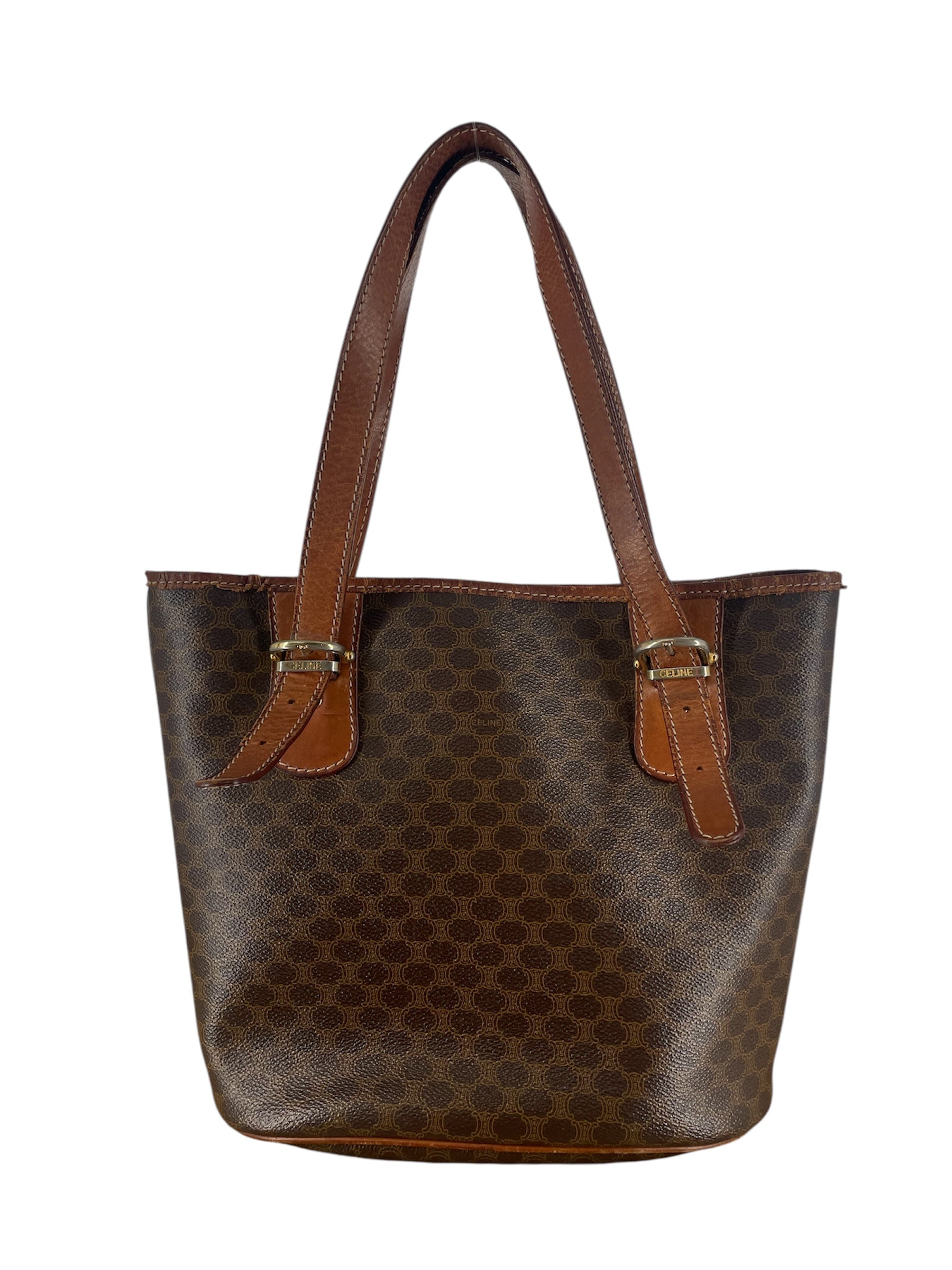 CELINE/Hand Bag/Monogram/Leather/BRW/BROWN LOGO MONOGRAM view 2