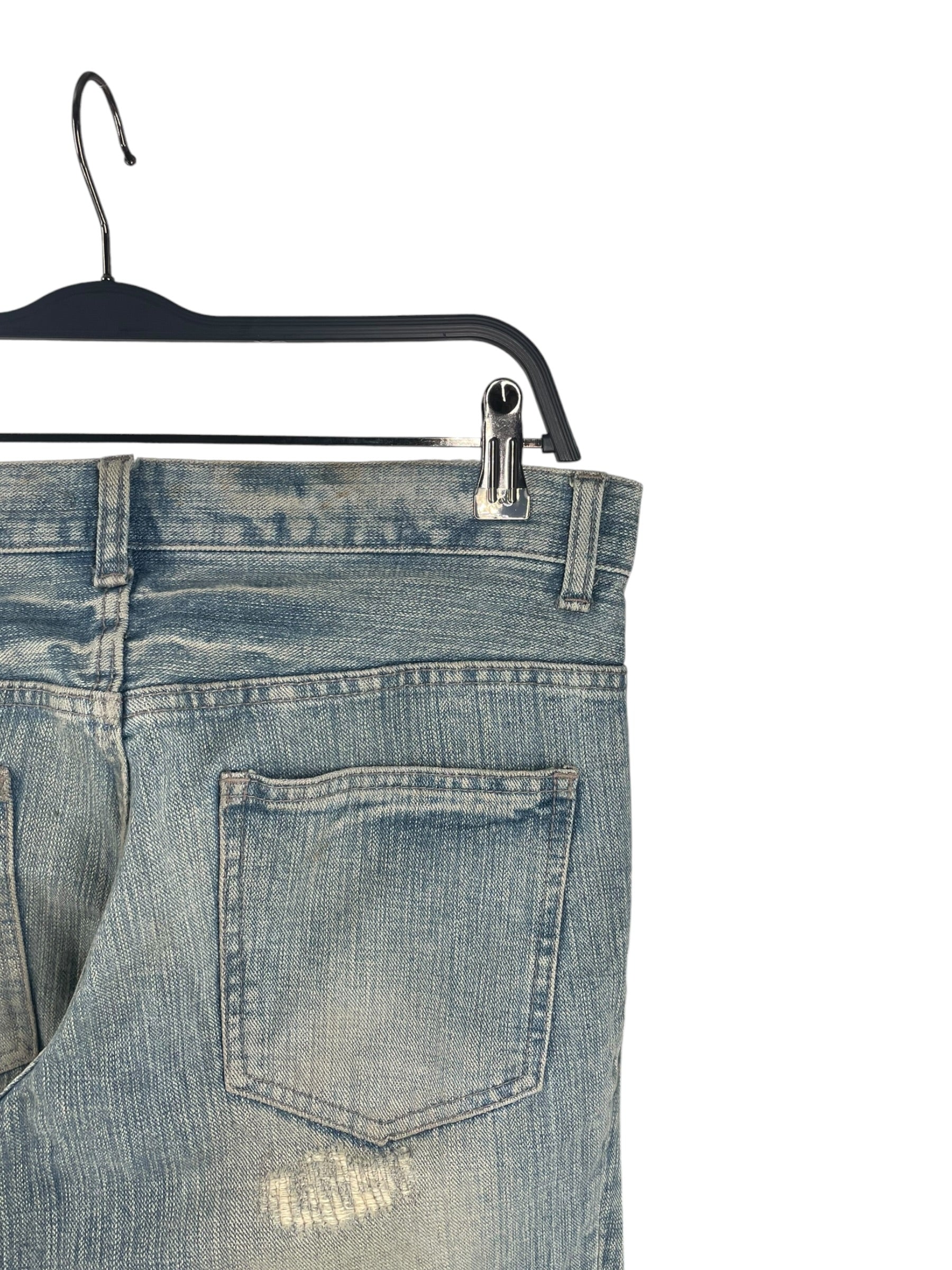 Semantic design/Straight Pants/L/Denim/BLU/REPAIRED WASHED DNM view 4