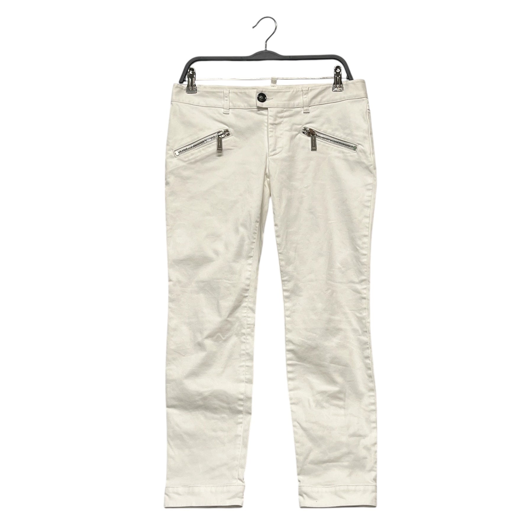 DSQUARED2/Skinny Pants/40/Cotton/WHT/Low-rise/ZIP POCKETS view 1
