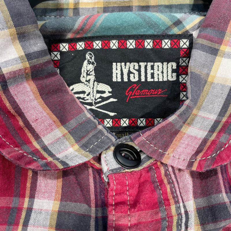 HYSTERIC GLAMOUR/LS Shirt/S/Red/Cotton/Plaid/