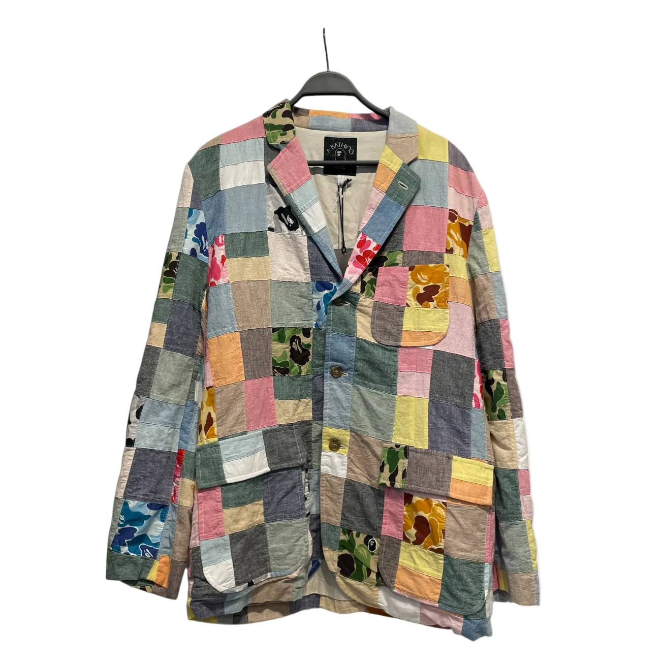 A BATHING APE/Jacket/L/Cotton/MLT/patchwork view 1