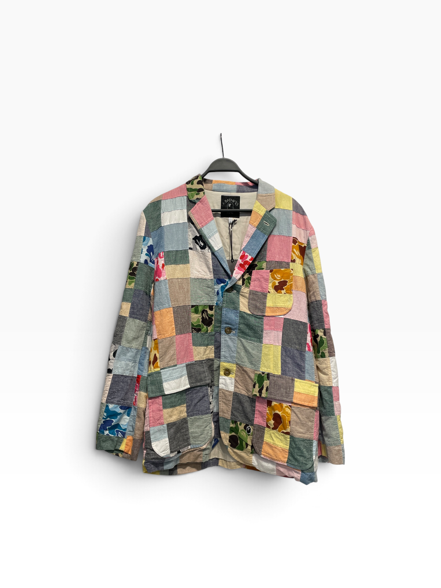 A BATHING APE/Jacket/L/Cotton/MLT/patchwork view 1