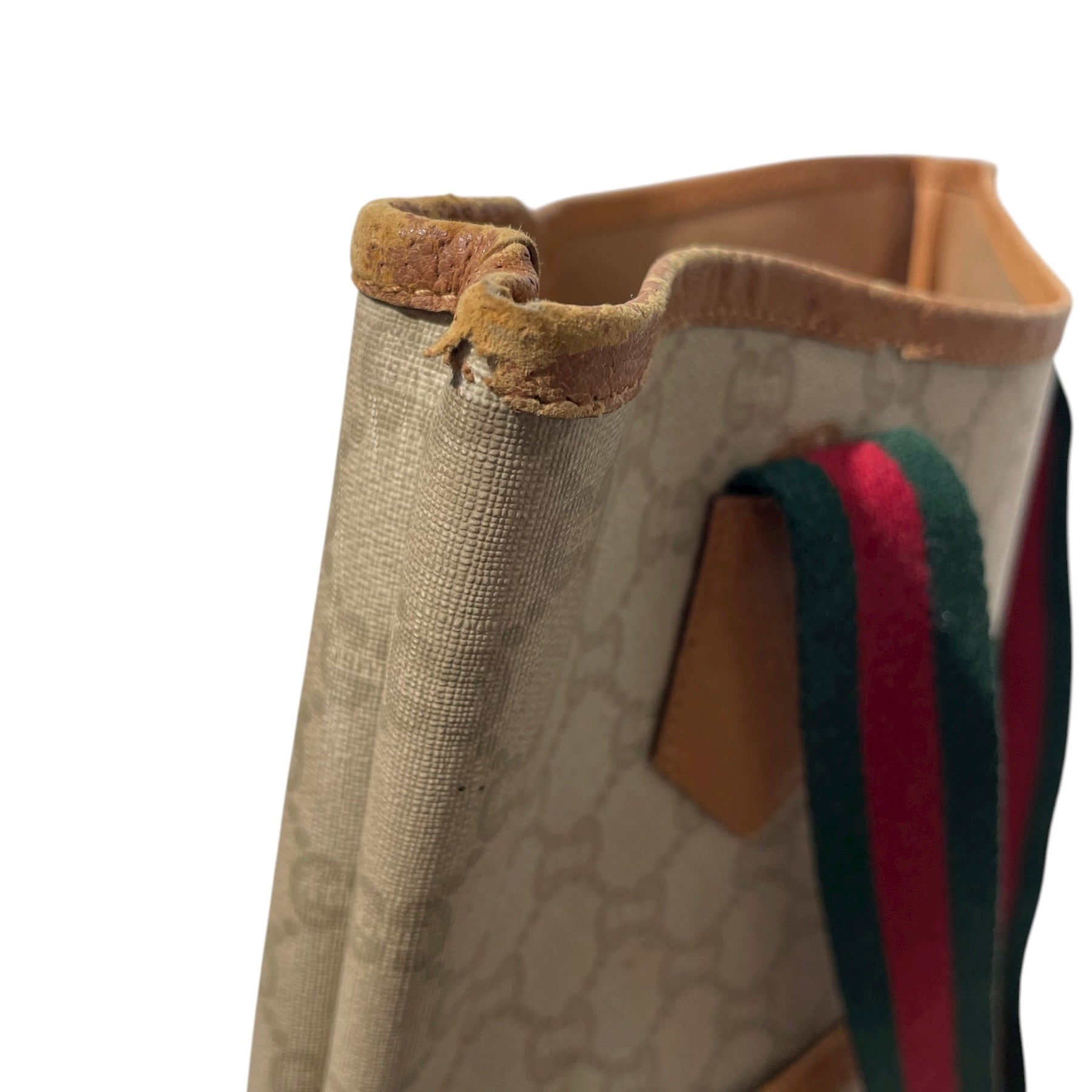 GUCCI PLUS/Tote Bag/L/Monogram/Leather/BEG/ view 8
