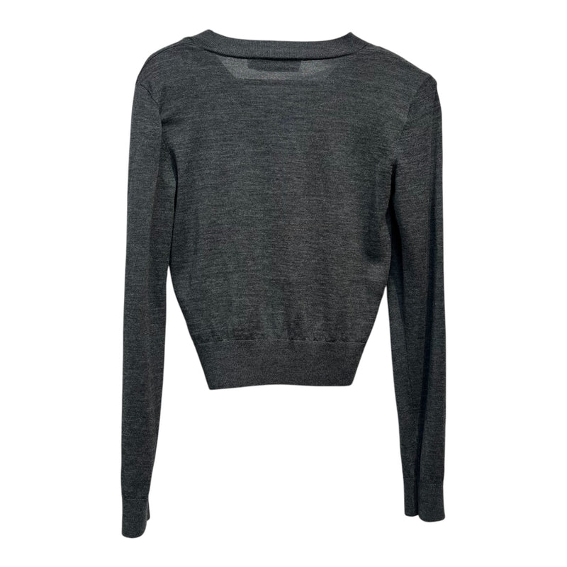 self-portrait/Sweater/S/Wool/GRY/flower applique sweater