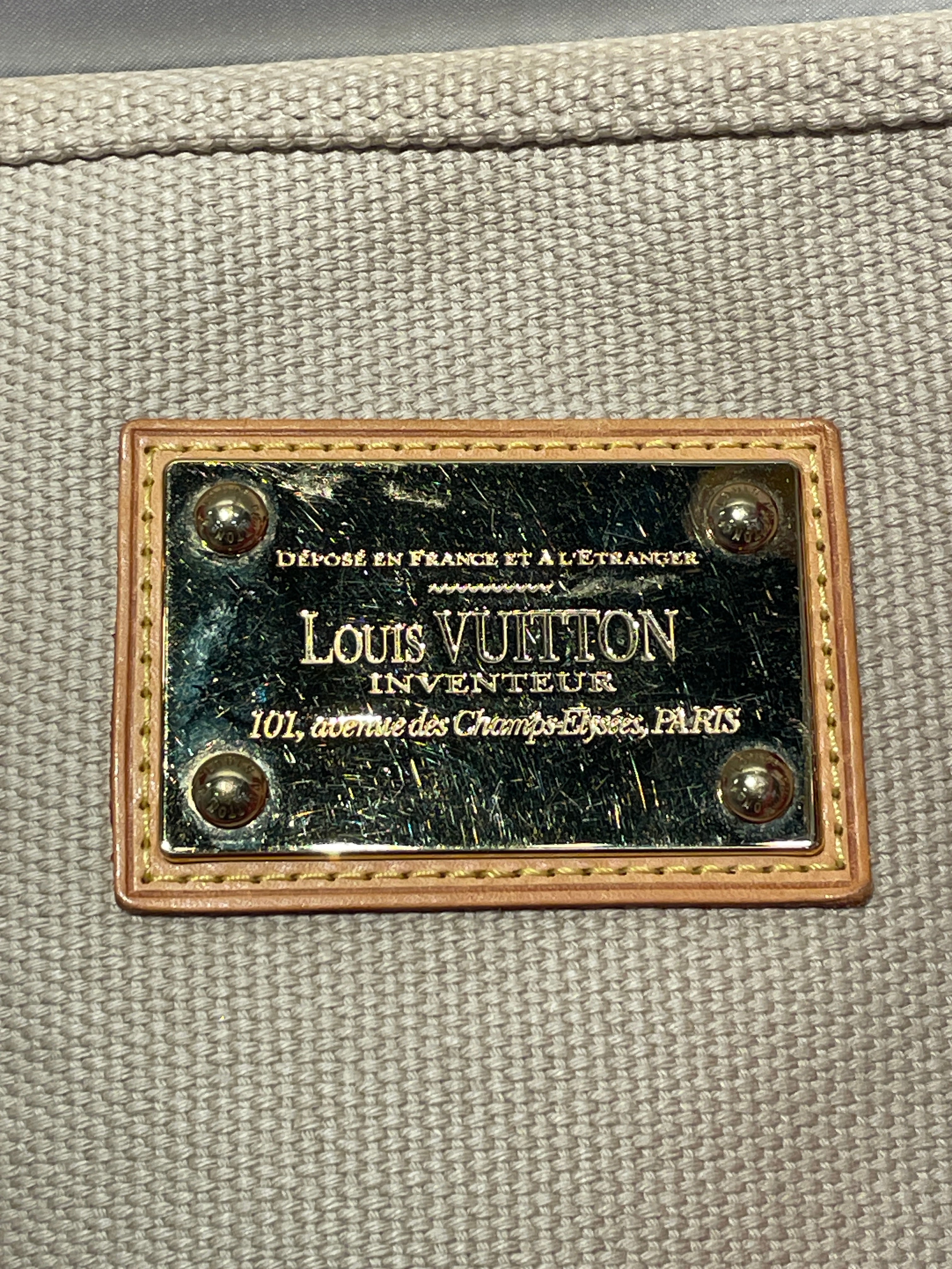 LOUIS VUITTON/Hand Bag/Cotton/BEG/cabas tote bag view 6