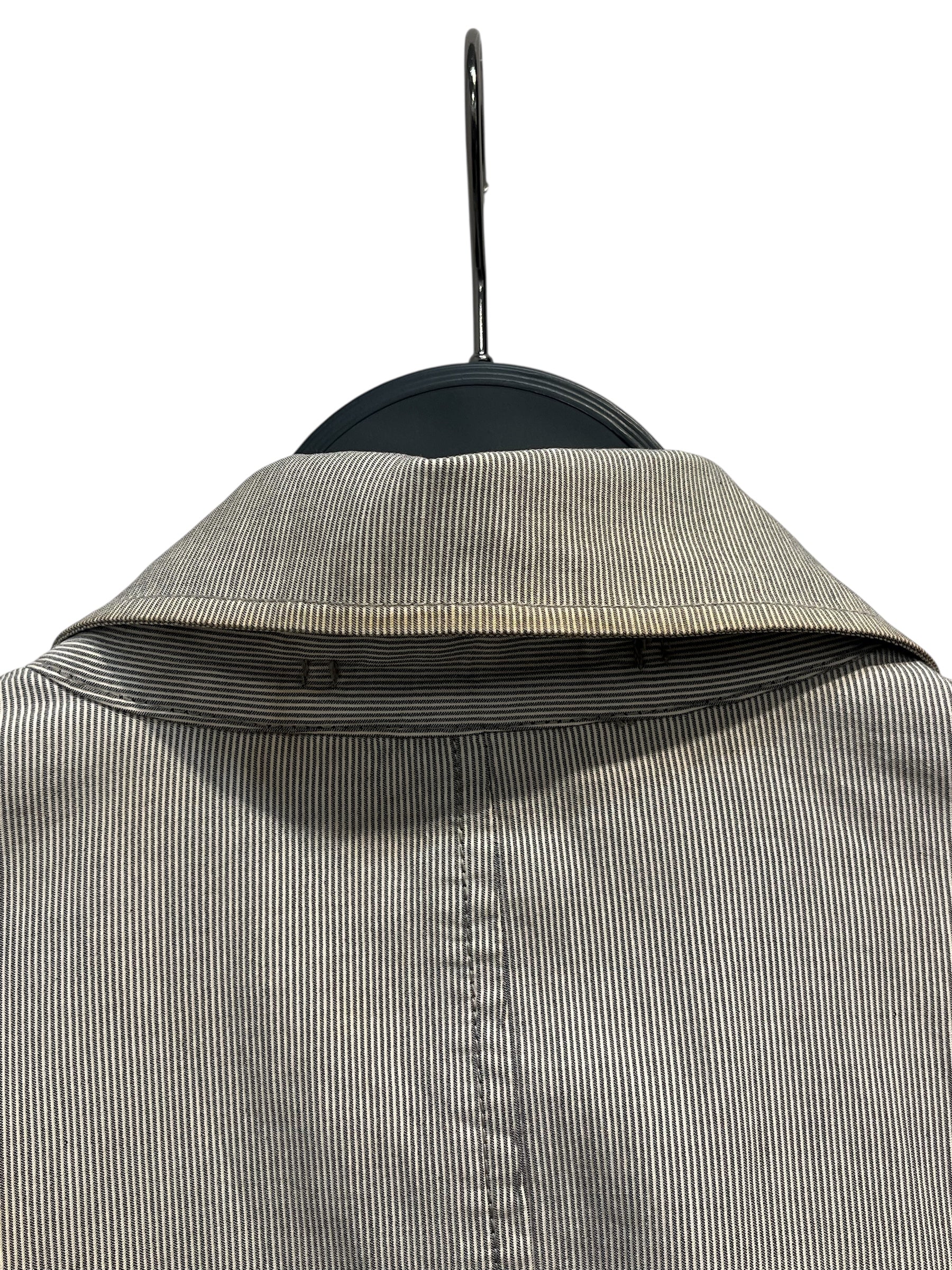 JOHN VARVATOS USA/Jacket/M/Cotton/GRY/Stripe/DOUBLE BREASTED-NAPOLEAN view 4