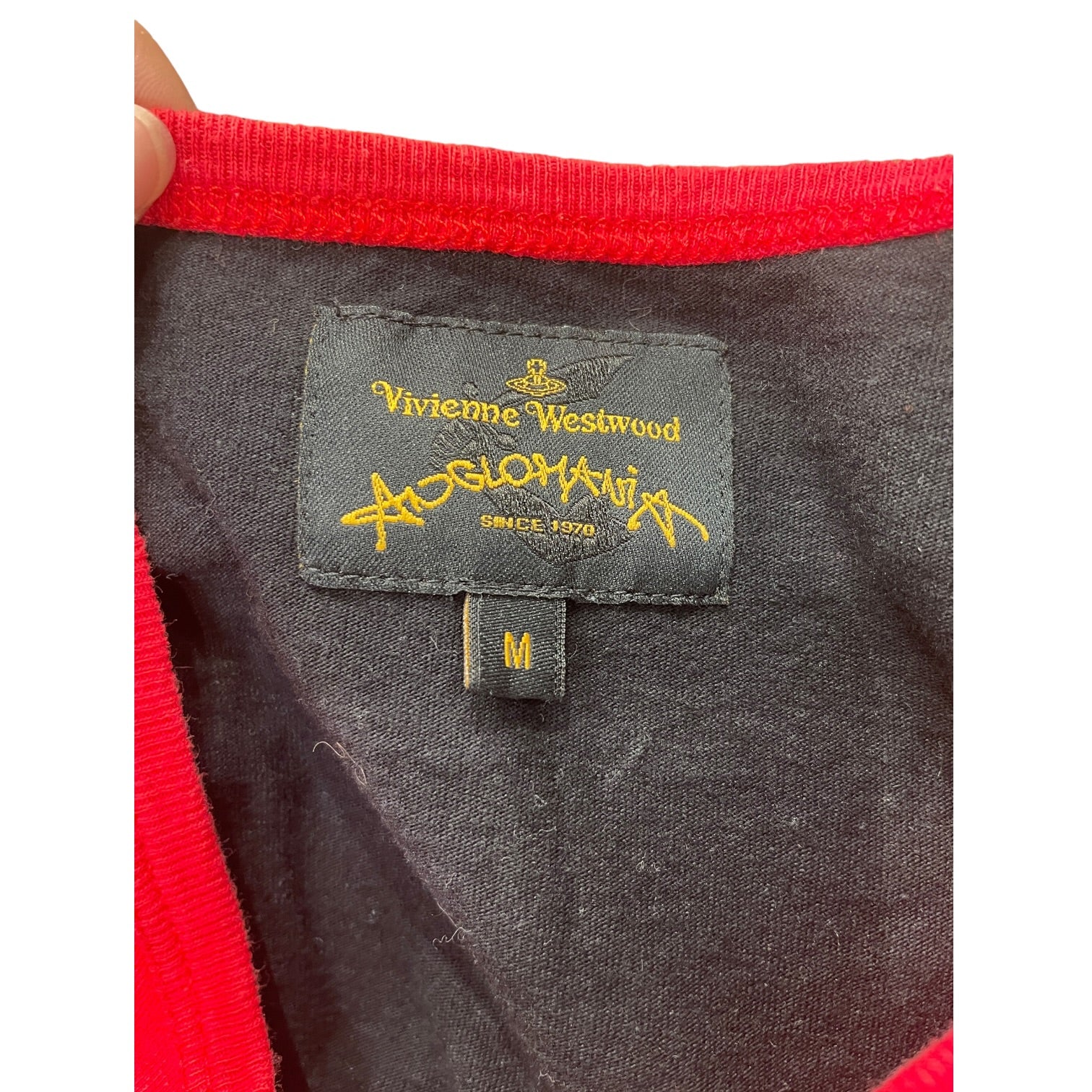 Vivienne Westwood/T-Shirt/M/Graphic/Cotton/RED/TOO FAST TO LIVE TO YOUNG TO view 3