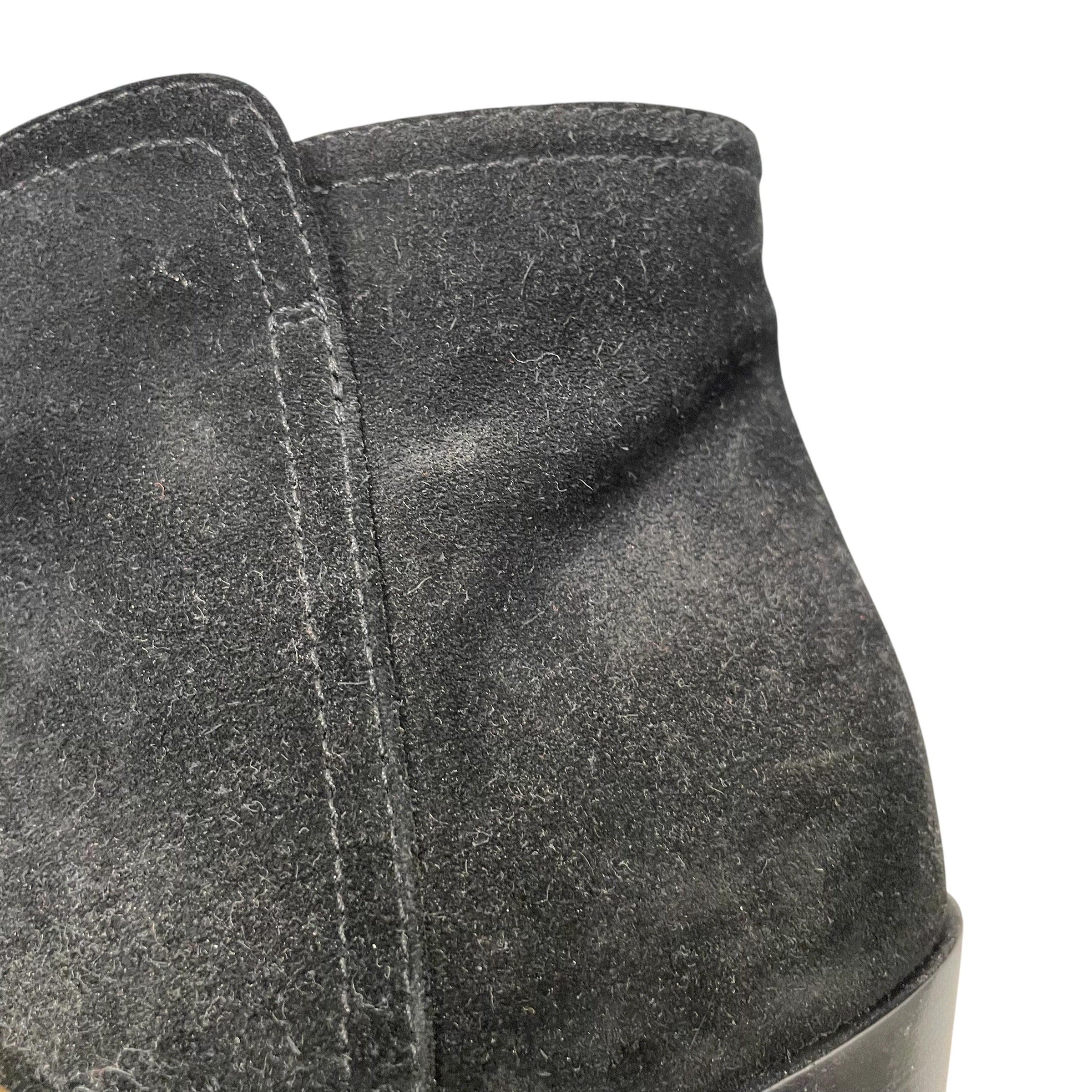 Gianvito Rossi/Boots/EU 38.5/Suede/BLK/ANKLE BOOTS GOLD BUCKLE view 8