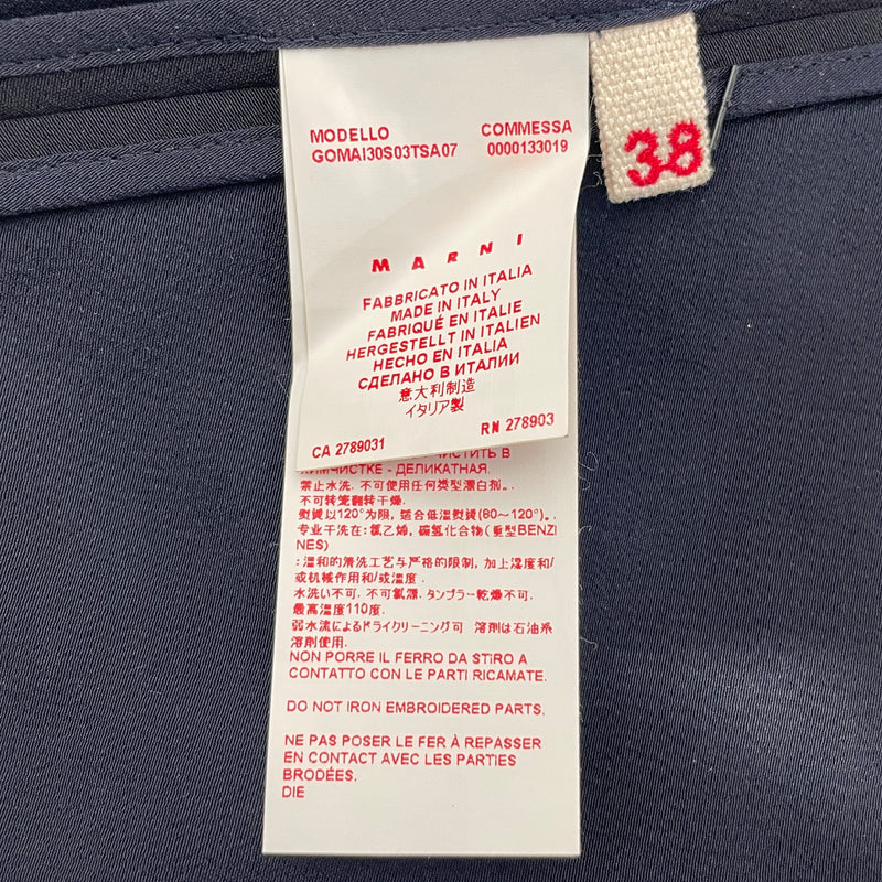 MARNI///Skirt/38/Plain/Cotton/BLK//W [Designers] Essentials/