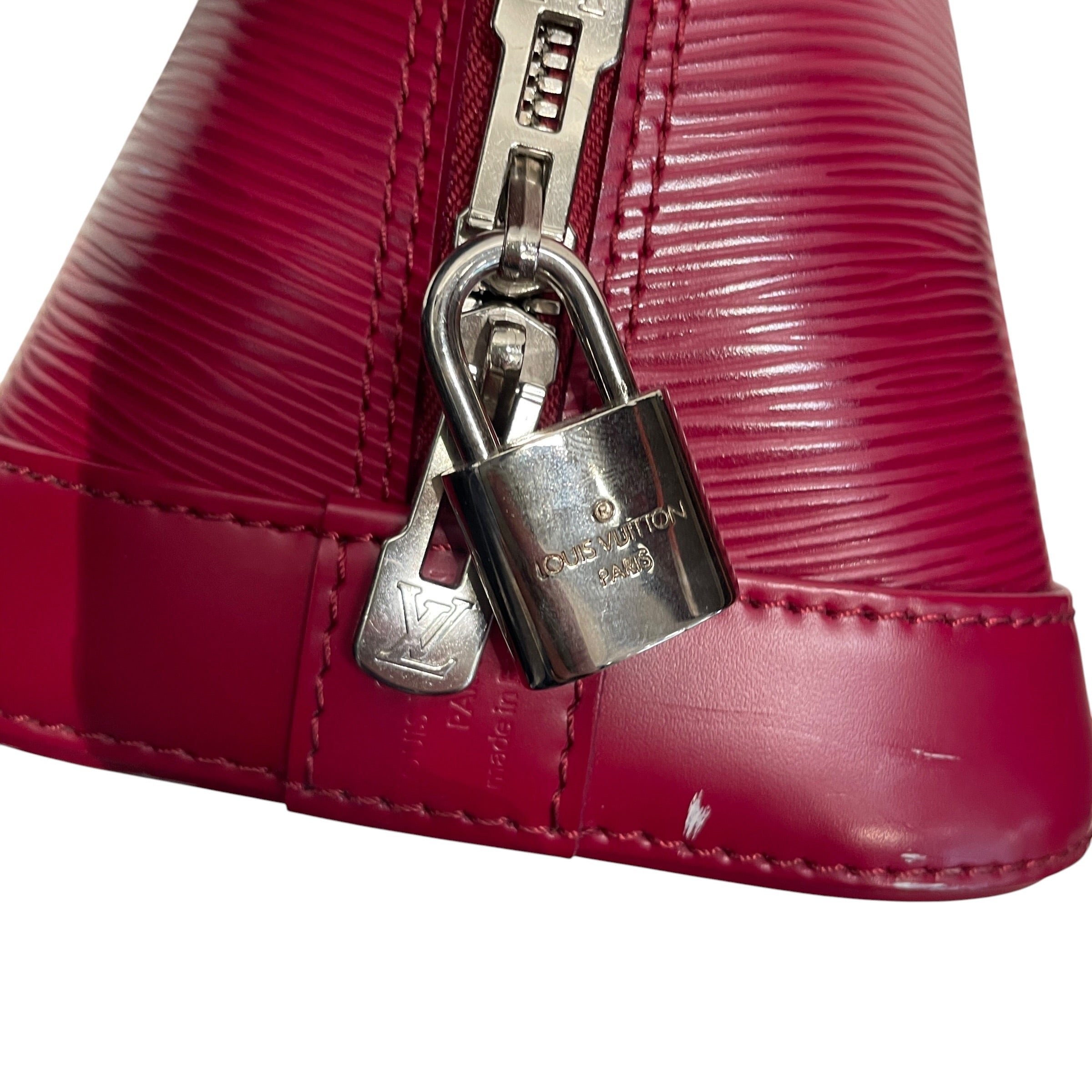 LOUIS VUITTON/Tote Bag/Leather/PNK/ALMA PM EPI LAETHER view 4