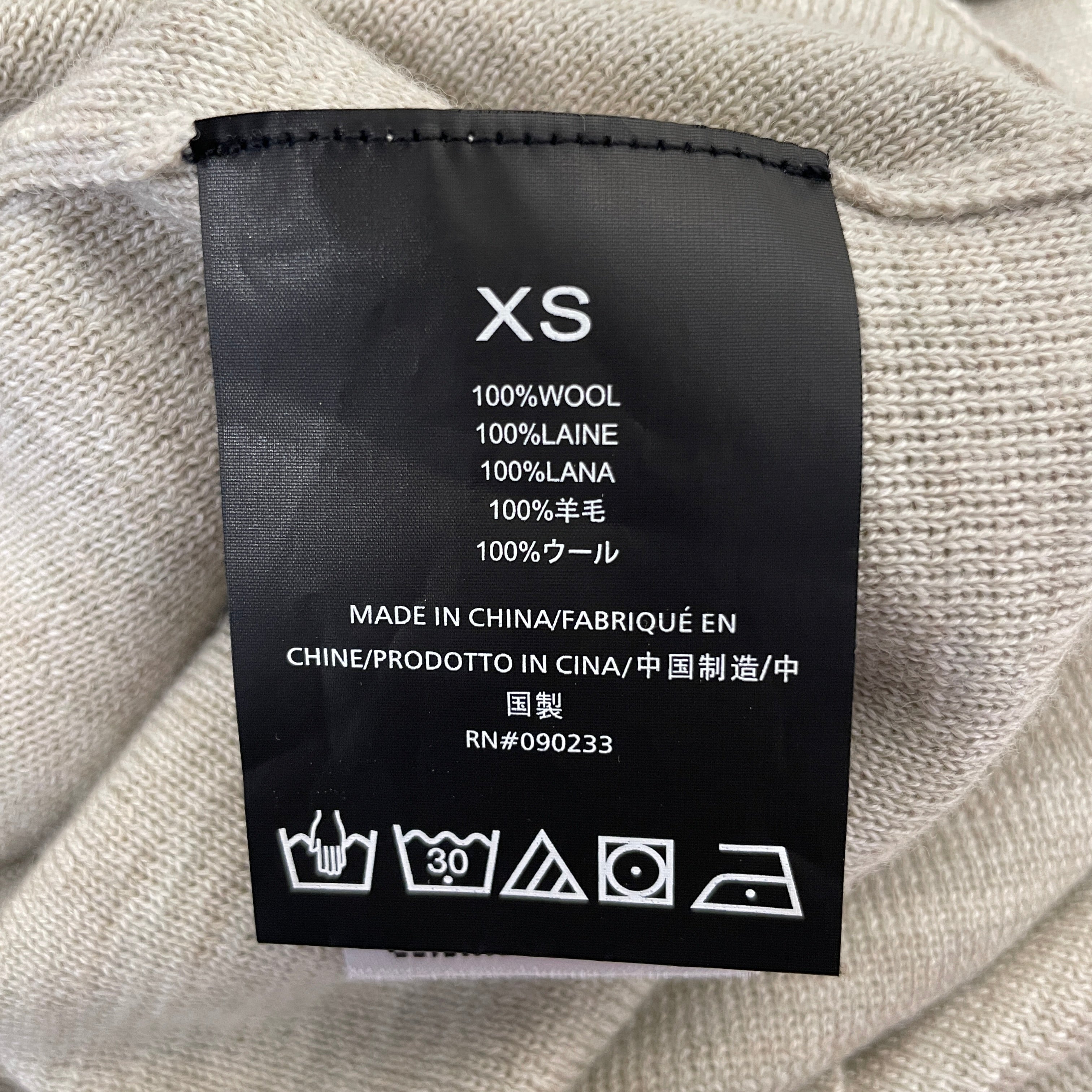 FEAR OF GOD/T-Shirt/XS/Wool/CRM/ view 3