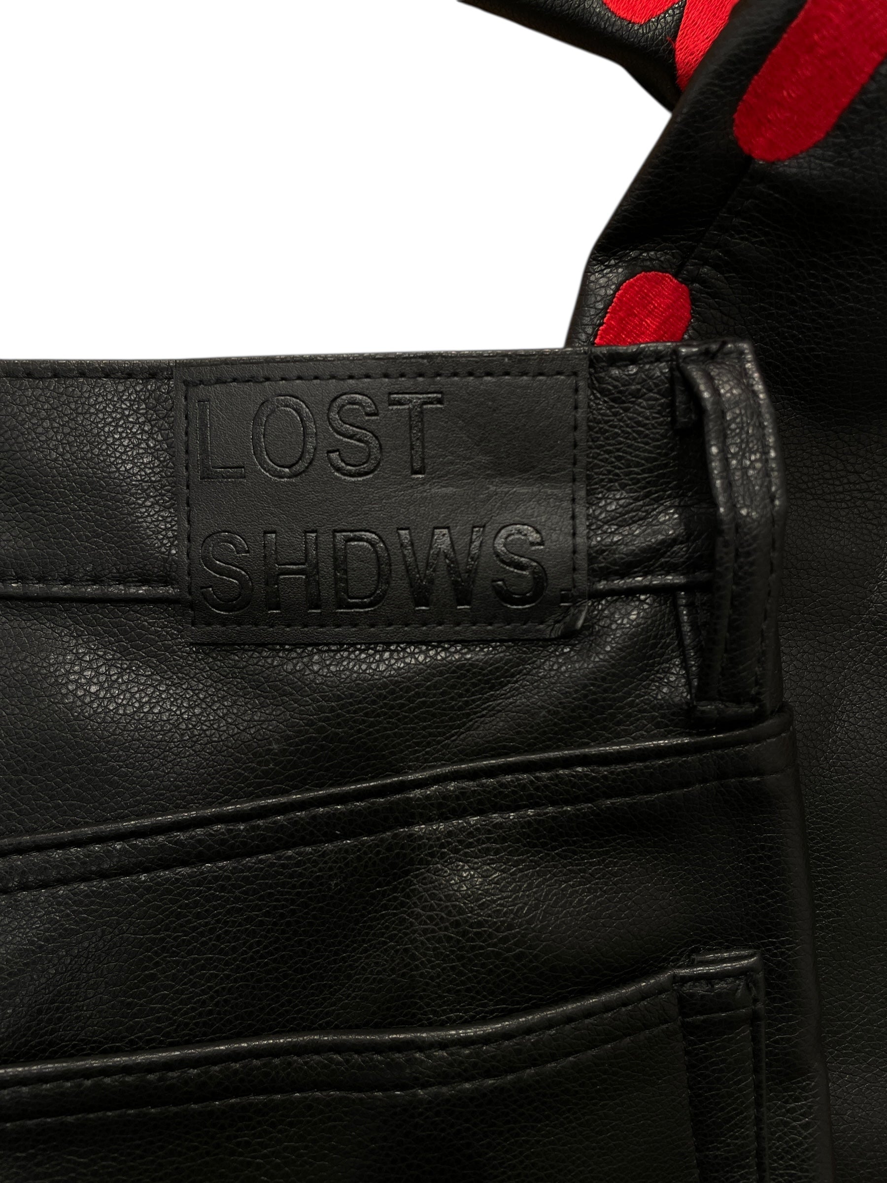 1-800-968-3825 LOSTSHDWS/Straight Pants/43/Cotton/BLK/red patches view 4