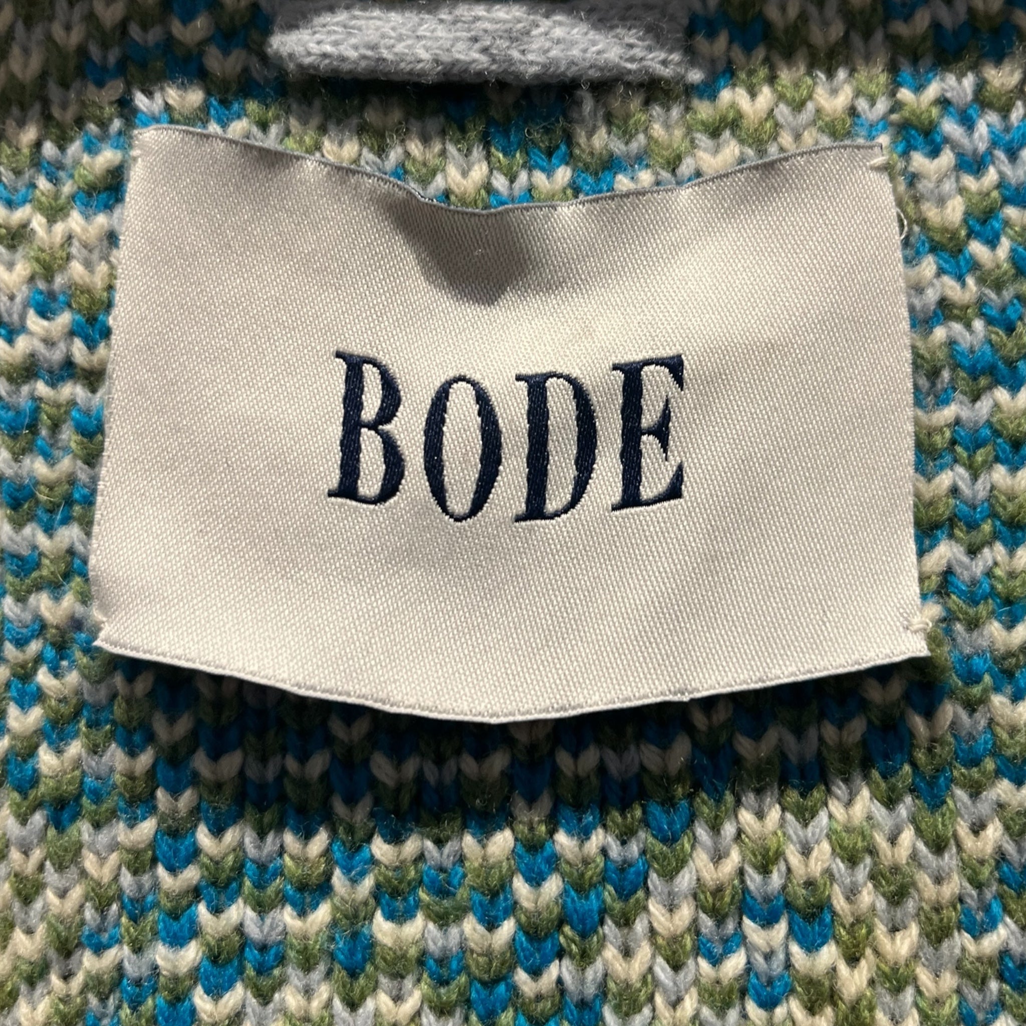 BODE/Cardigan/XL/Wool/BLU/FLORAL CARDIGAN view 4