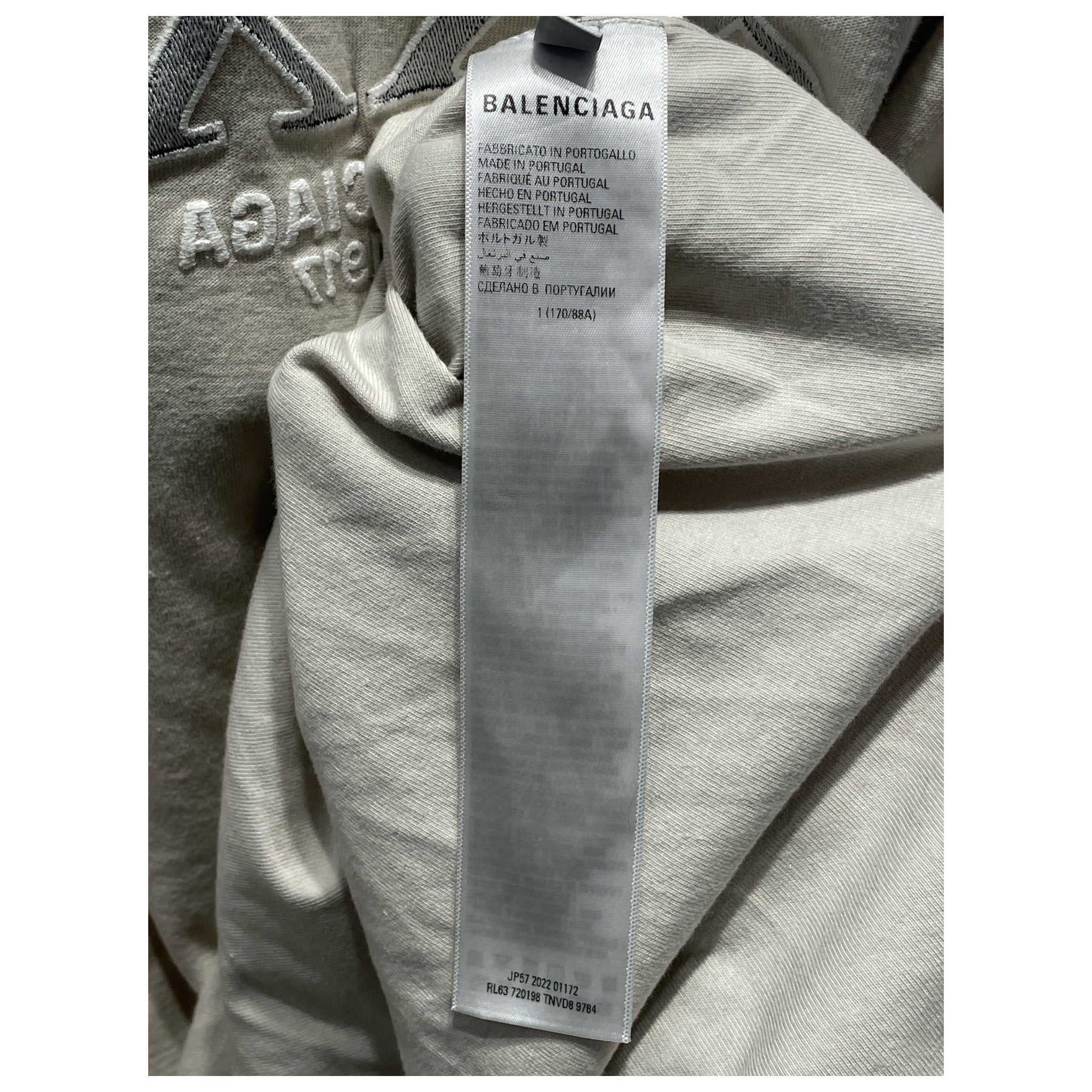 BALENCIAGA/T-Shirt/1/Cotton/CRM/Graphic/XXXL view 4