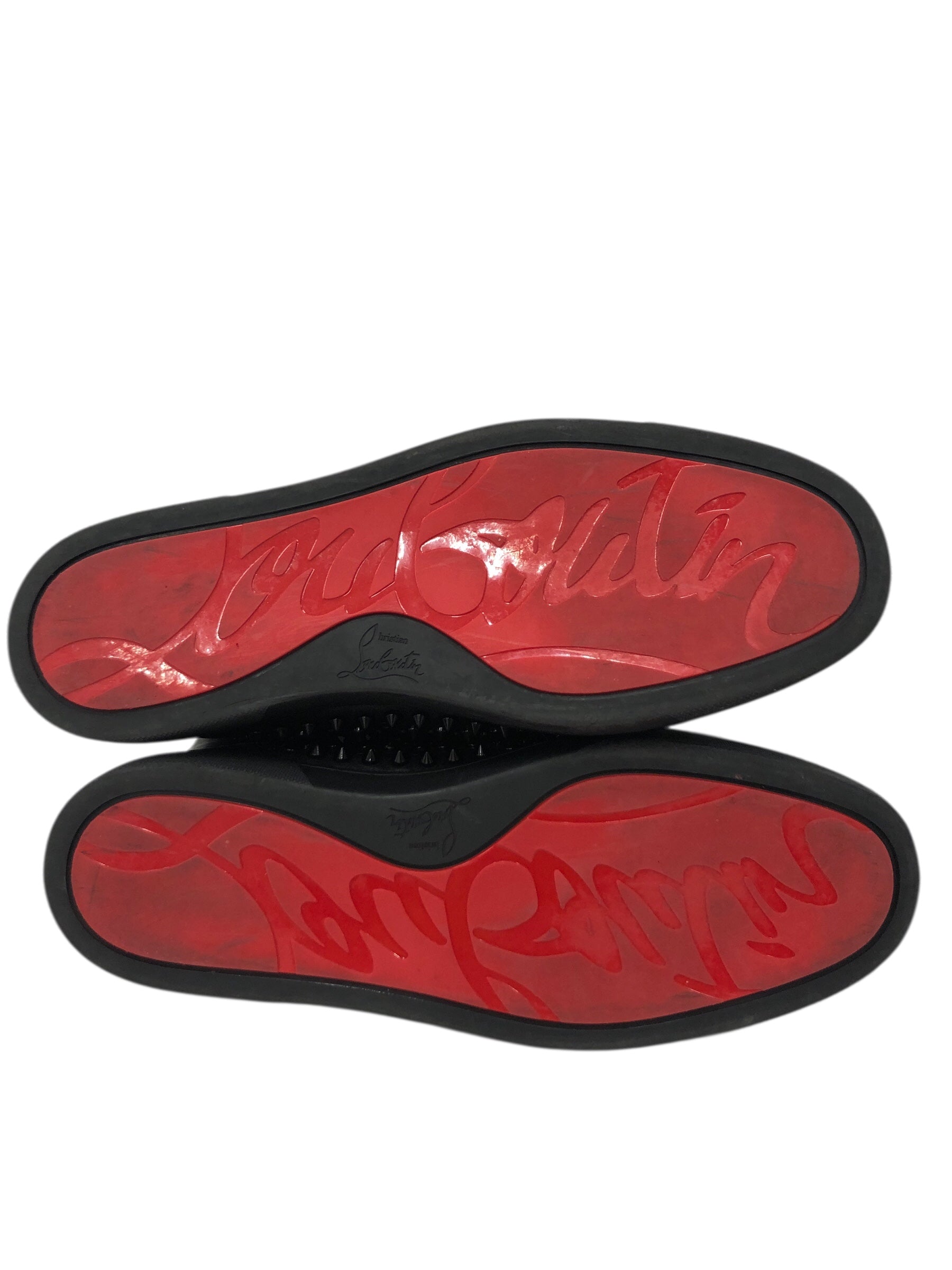 Christian Louboutin/Hi-Sneakers/US 10/Leather/BLK/High Spike Sneakers view 4
