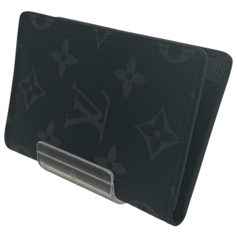 LOUIS VUITTON/Bifold Wallet/Monogram/Leather/BLK/LV V FLAP WALLET