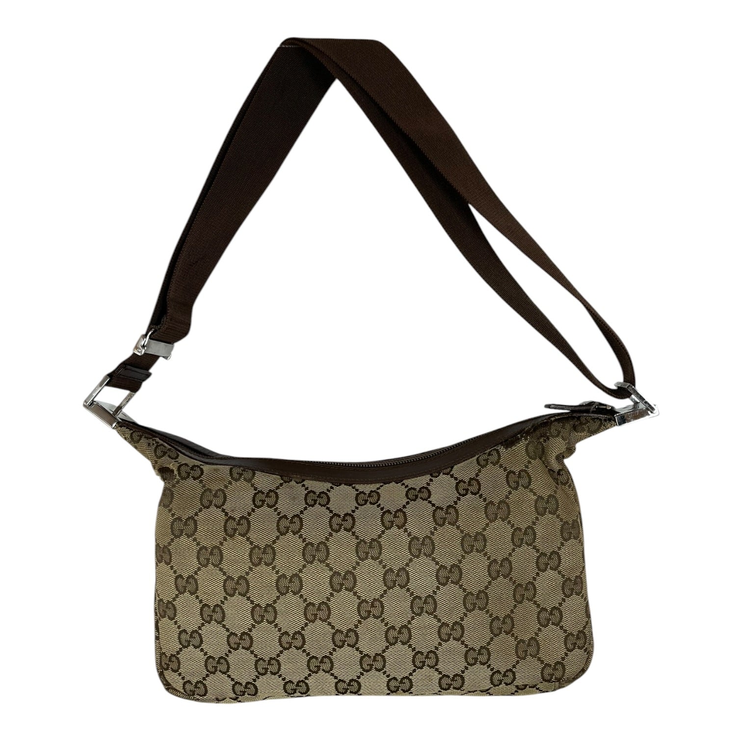 GUCCI/Bag/Monogram/Cotton/CML/GG CANVAS CRESCENT BAG view 2