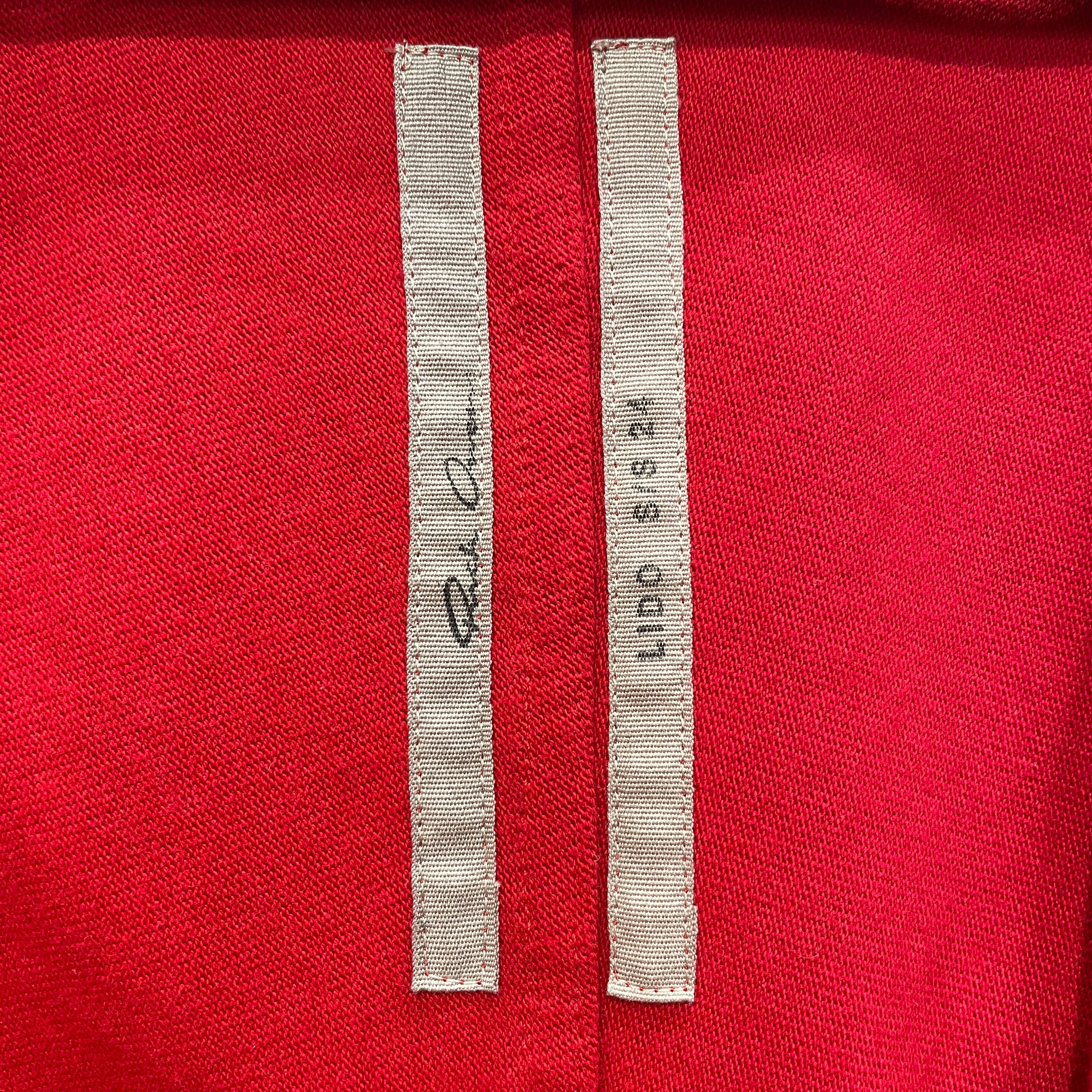 Rick Owens/Zip Up Hoodie/L/Cotton/RED/"LIDO" WINDBREAKER ZIP UP view 3