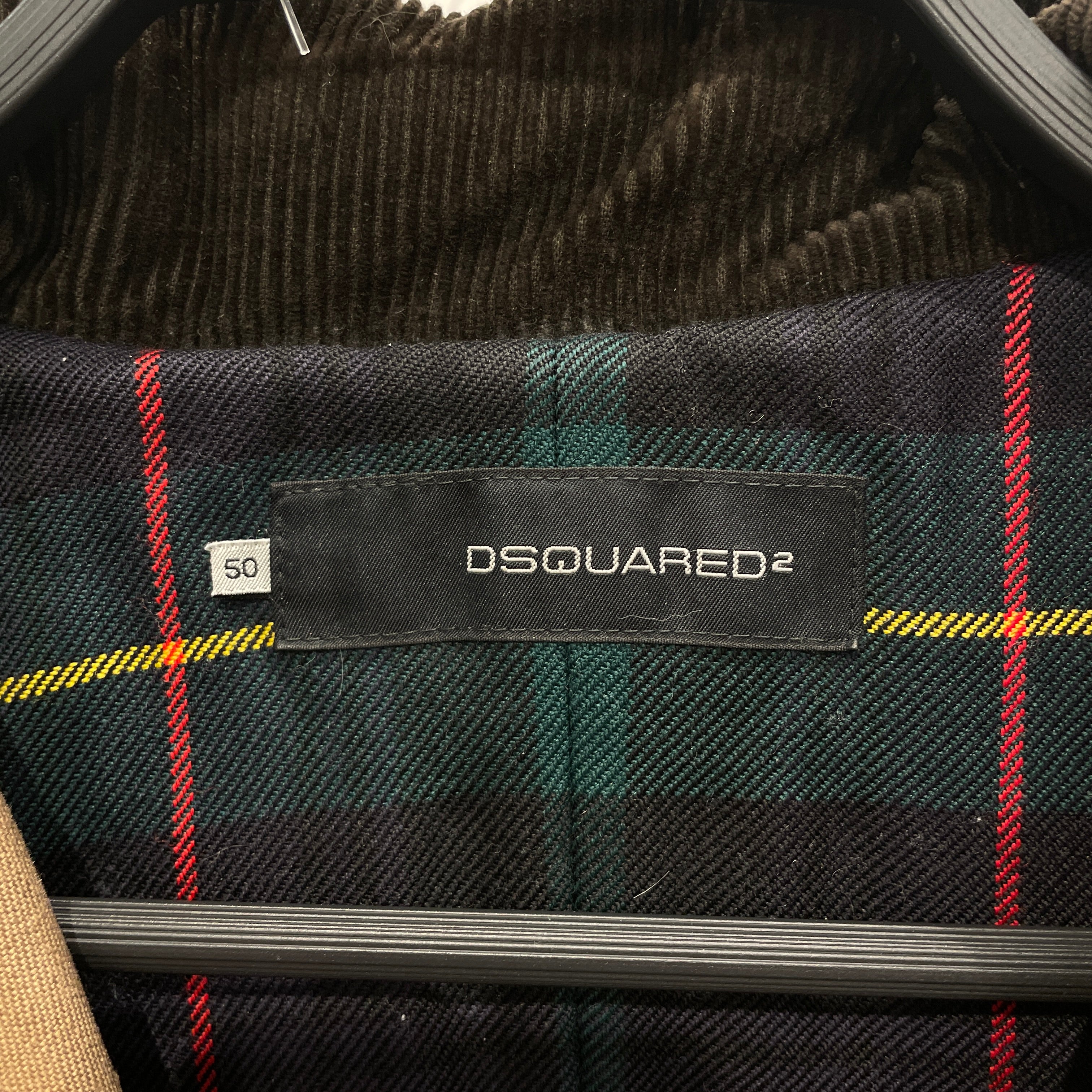 DSQUARED2/Denim Jkt/50/Cotton/CML/FLANNEL LINED RED ZIPPERS view 3