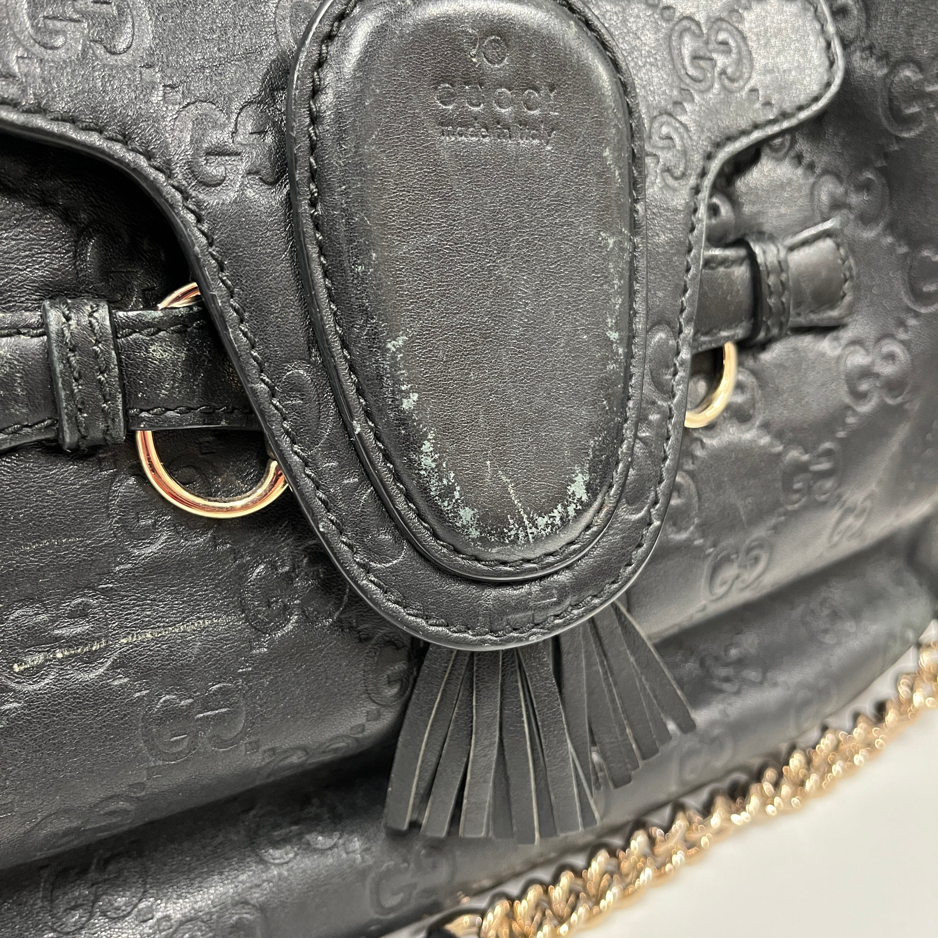 GUCCI/Bag/Monogram/Leather/BLK/EMILY HOBO 32226 002123/Emily Hobo view 12